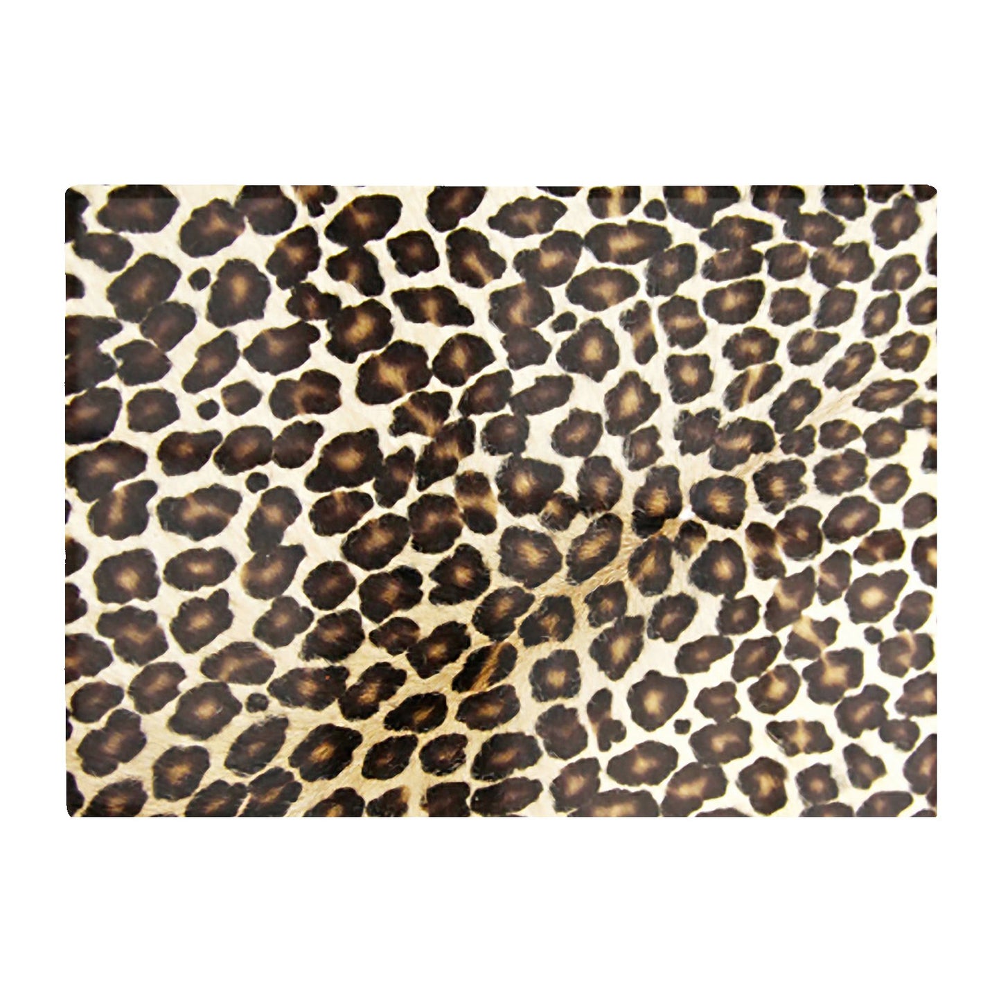 Leopard Hide Print Glass Chopping Board