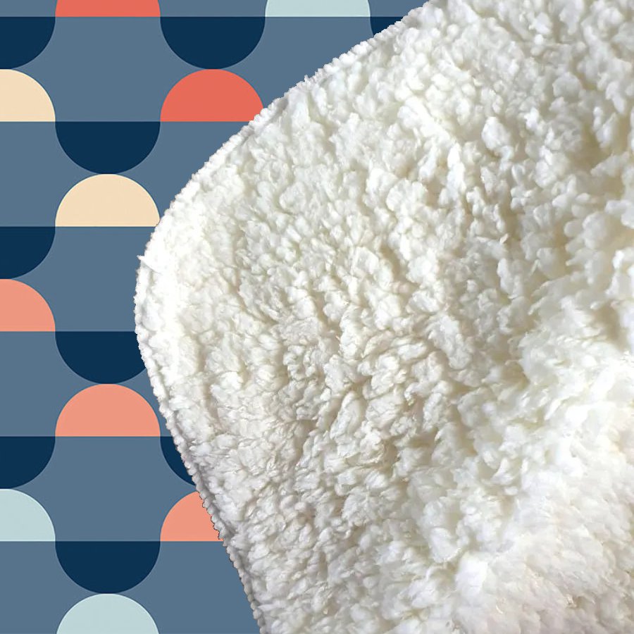 Geometric Pattern Sherpa Blanket