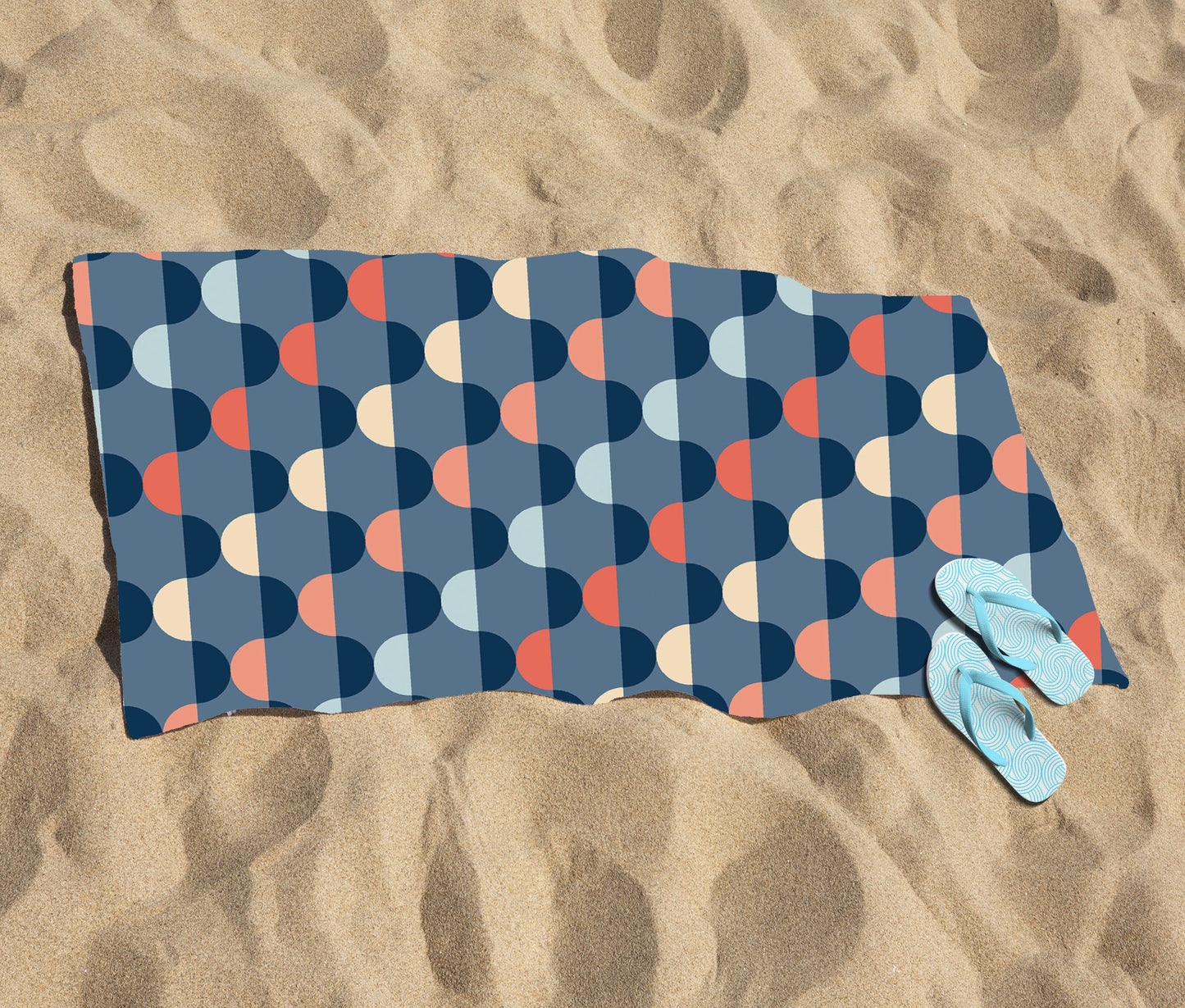 Geometric Pattern Beach Towel