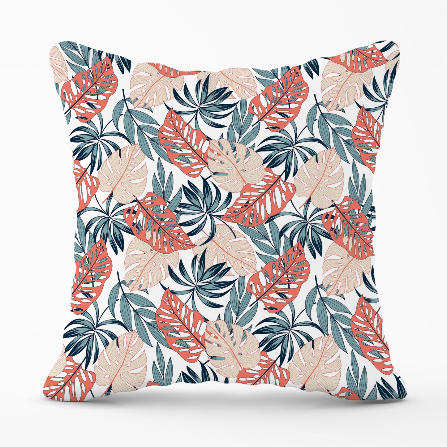 Tropical Leaf Pattern Cushions