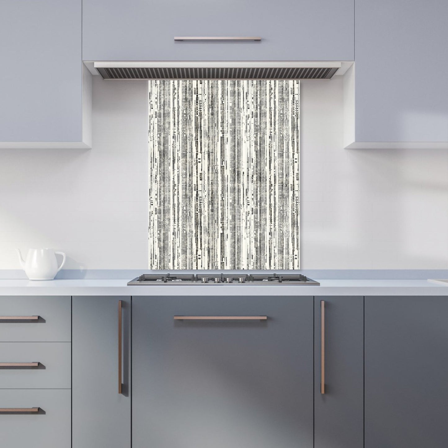 Washed Out Canvas Pattern Kitchen Splashback