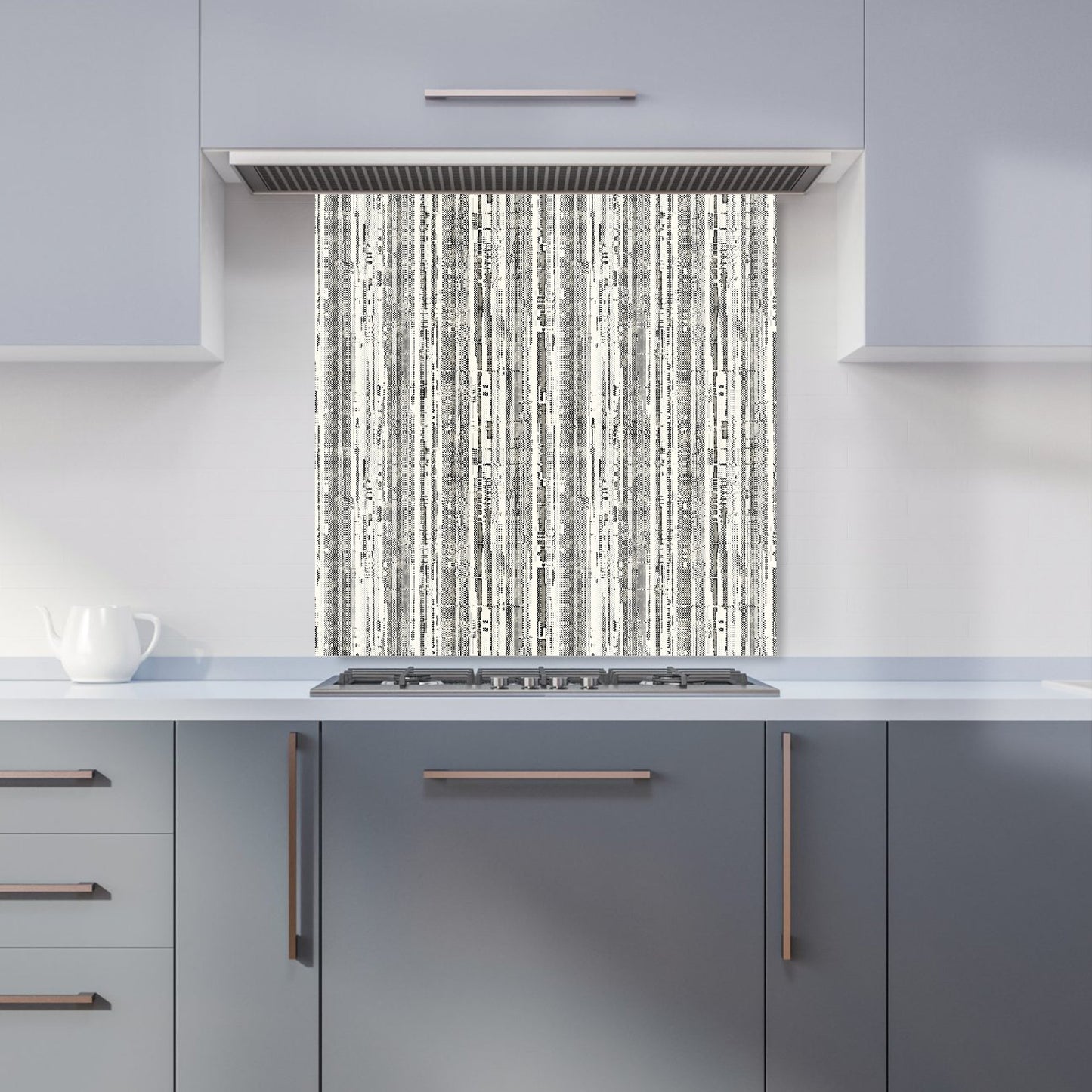 Washed Out Canvas Pattern Kitchen Splashback