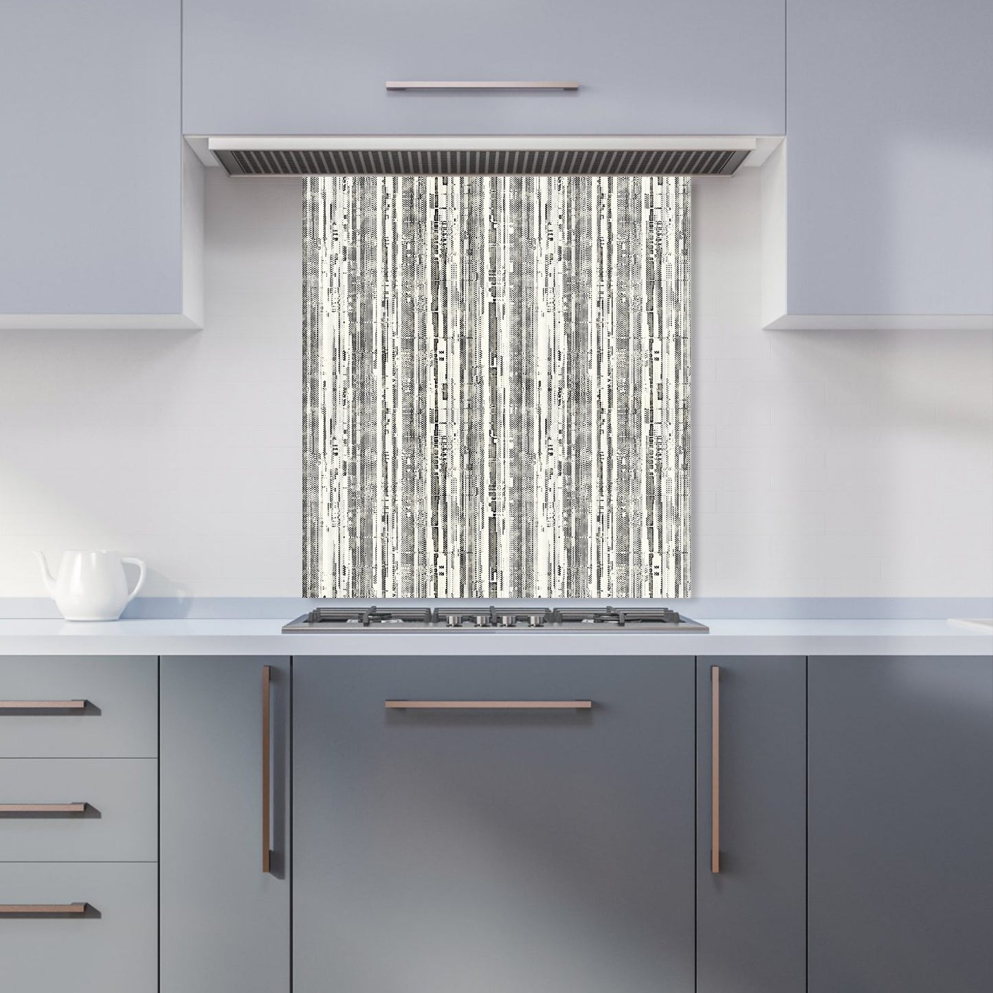 Washed Out Canvas Pattern Kitchen Splashback