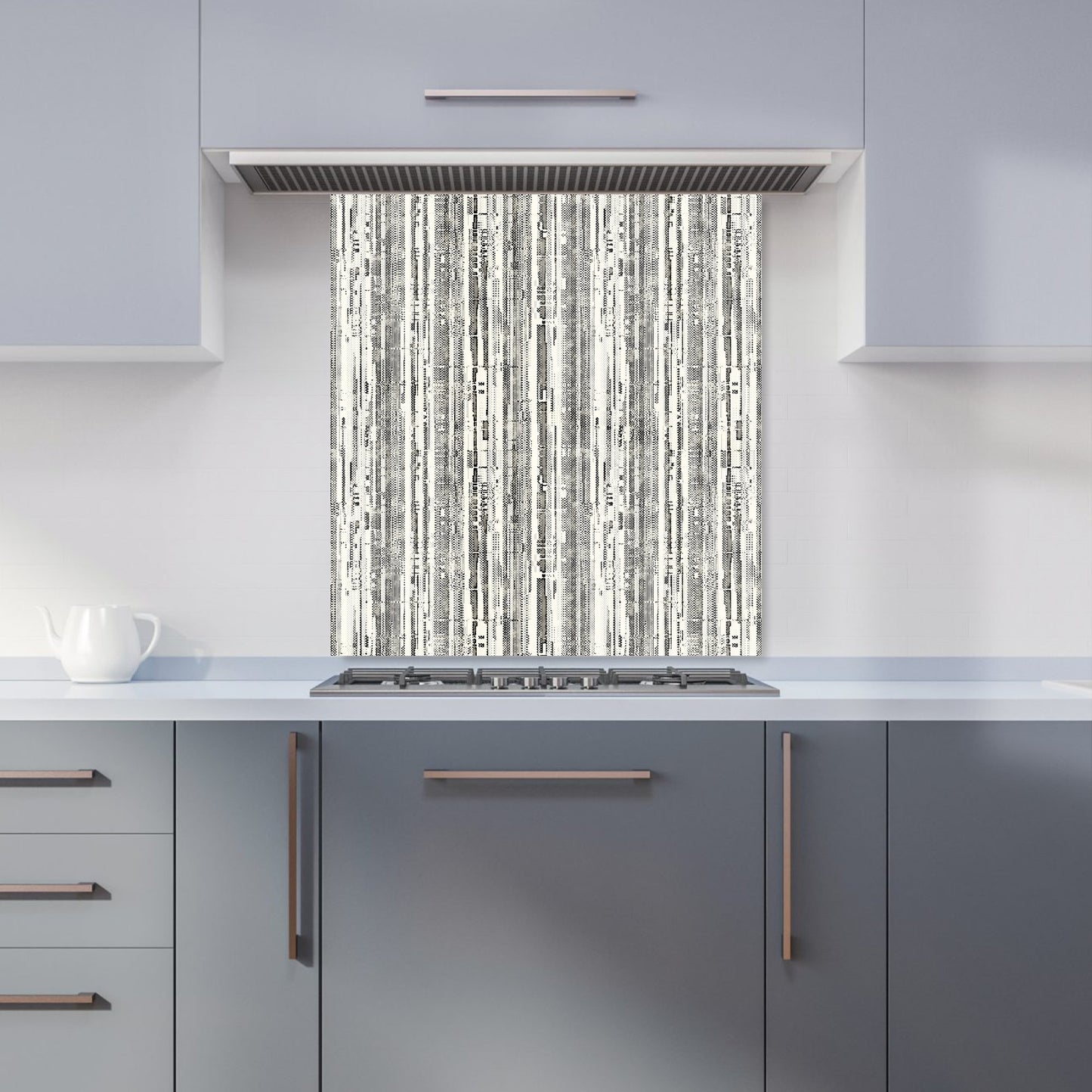 Washed Out Canvas Pattern Kitchen Splashback
