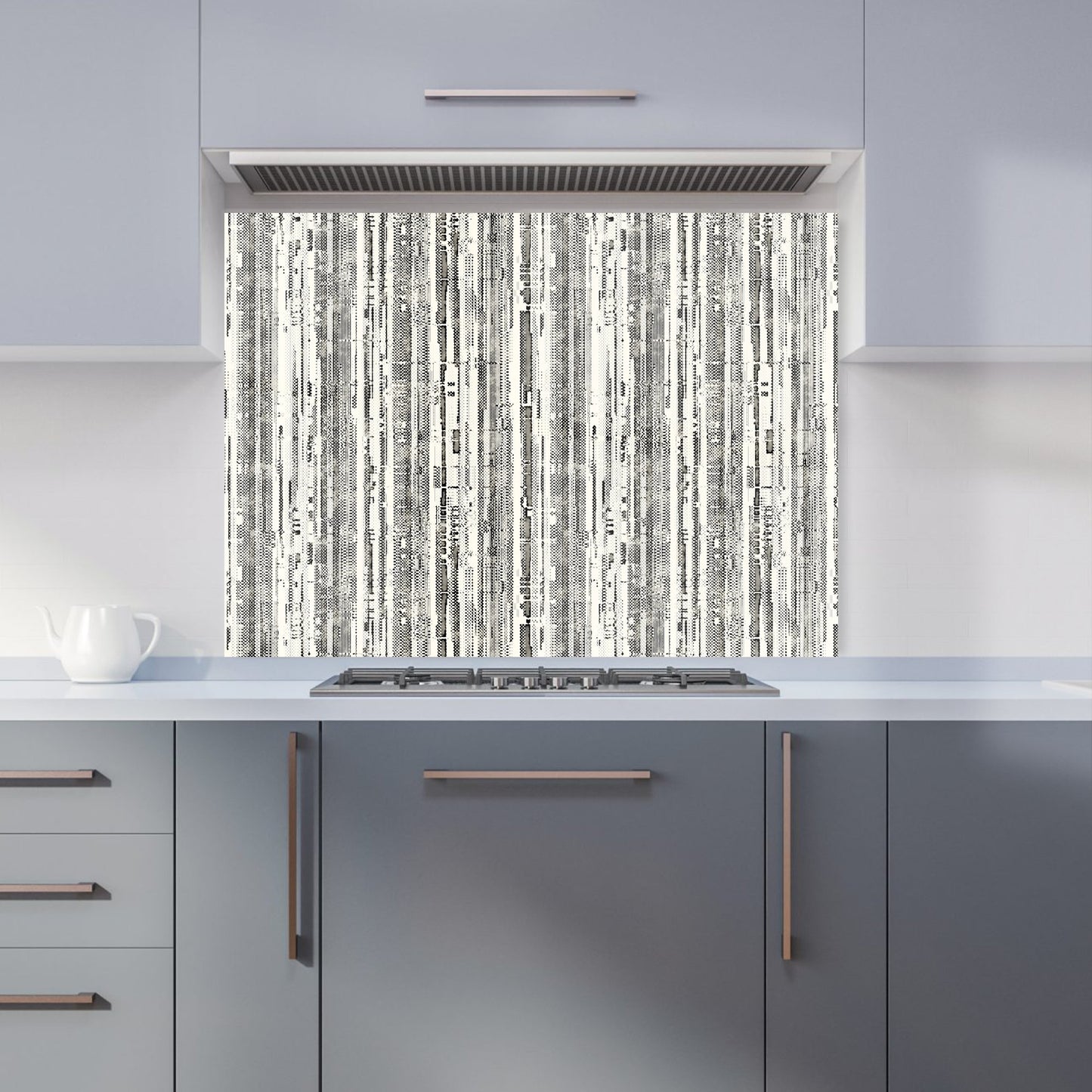 Washed Out Canvas Pattern Kitchen Splashback