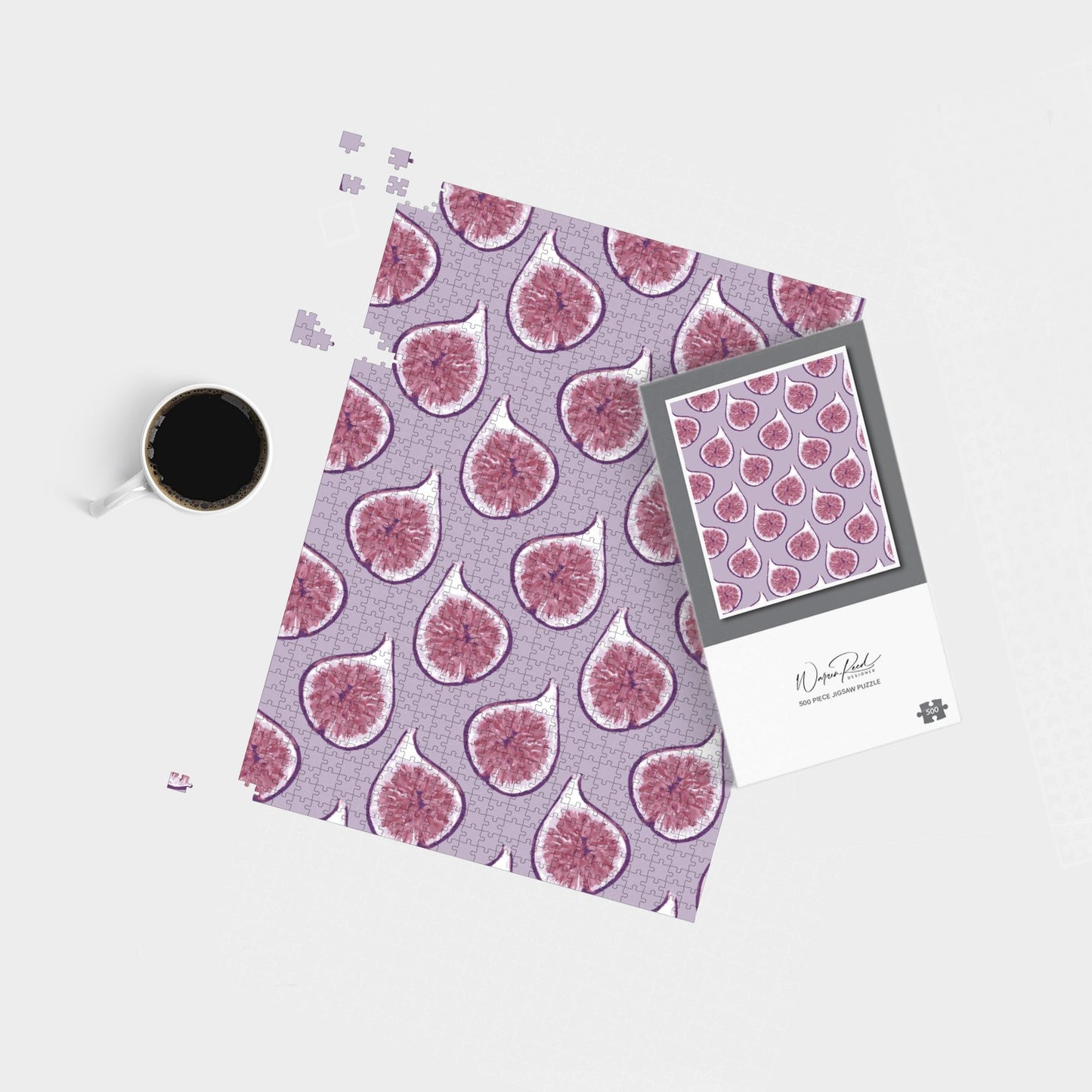 Modern Fig Pattern Jigsaw Puzzle