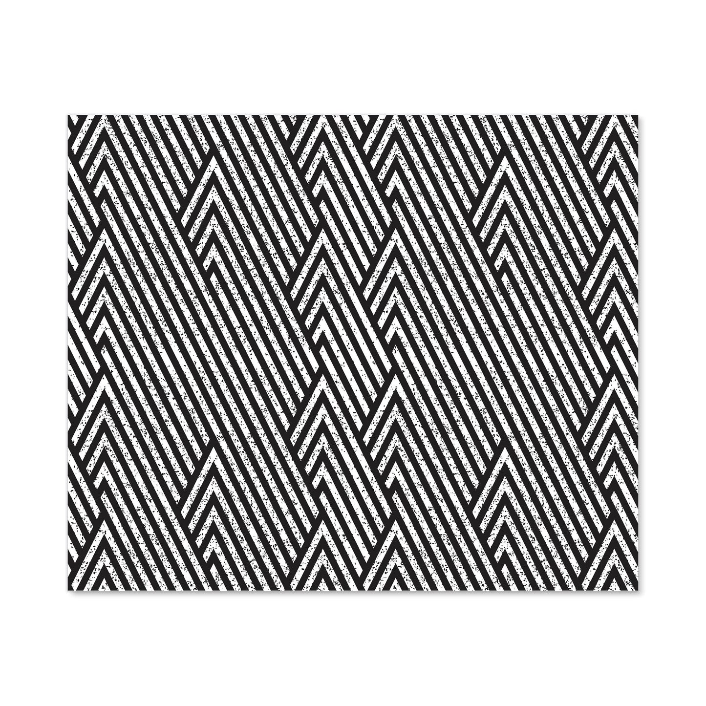 Oblique Black Grunge Pattern Kitchen Splashback