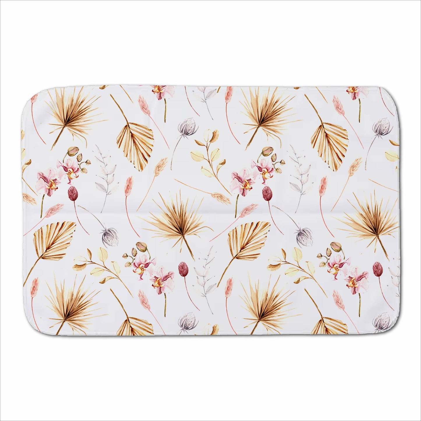Watercolour Orchids Sherpa Blanket