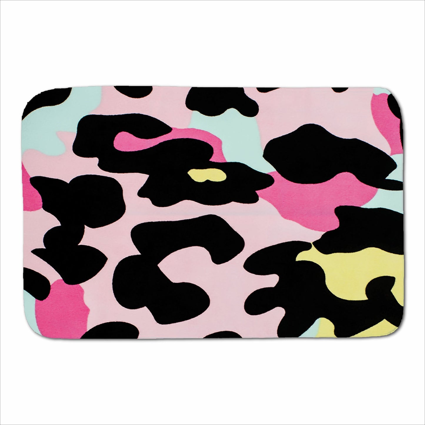 Colourful Leopard Print Sherpa Blanket