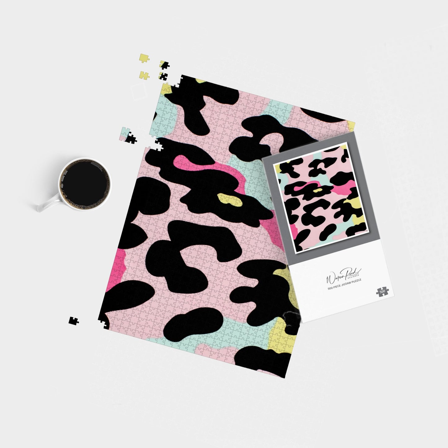 Colourful Leopard Print Jigsaw Puzzle