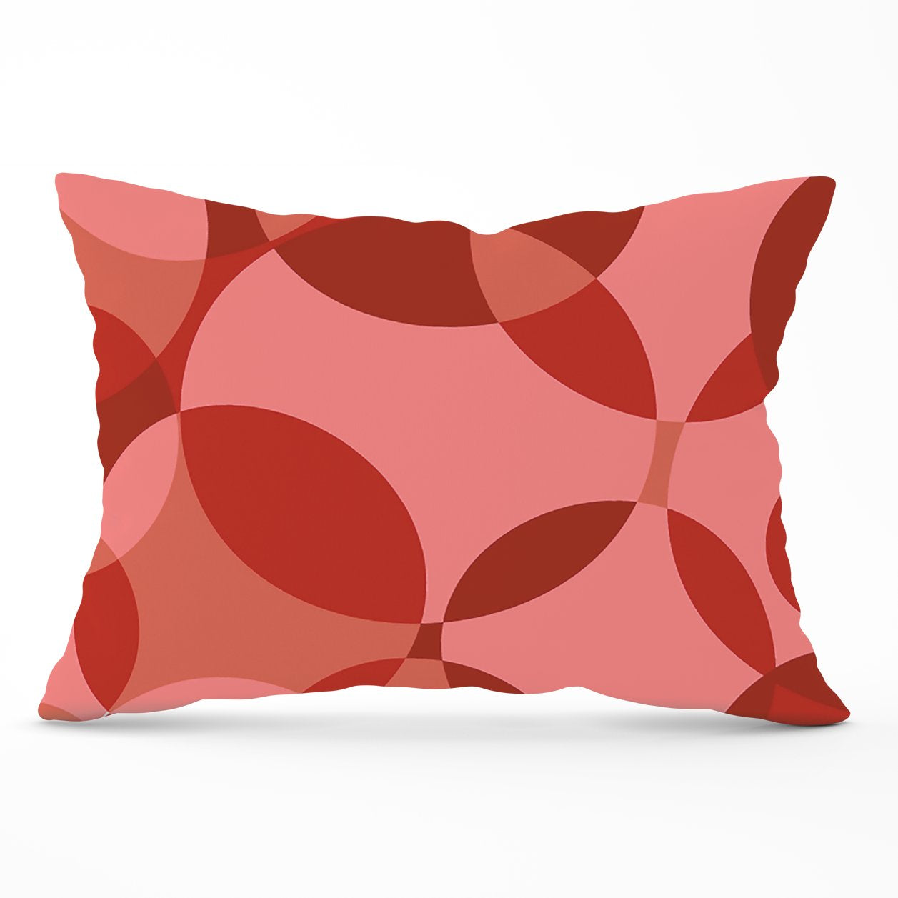 Red Circle Pattern Cushions