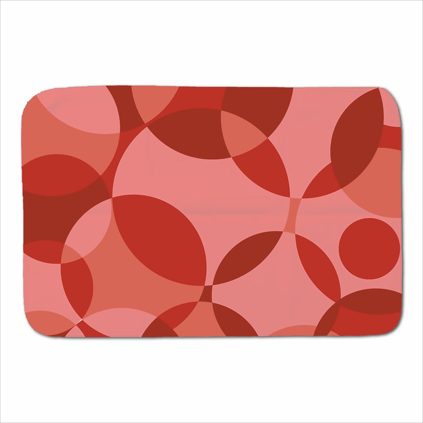 Red Circle Pattern Sherpa Blanket