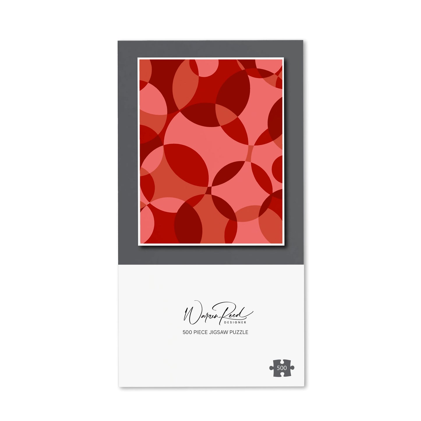Red Circle Pattern Jigsaw Puzzle