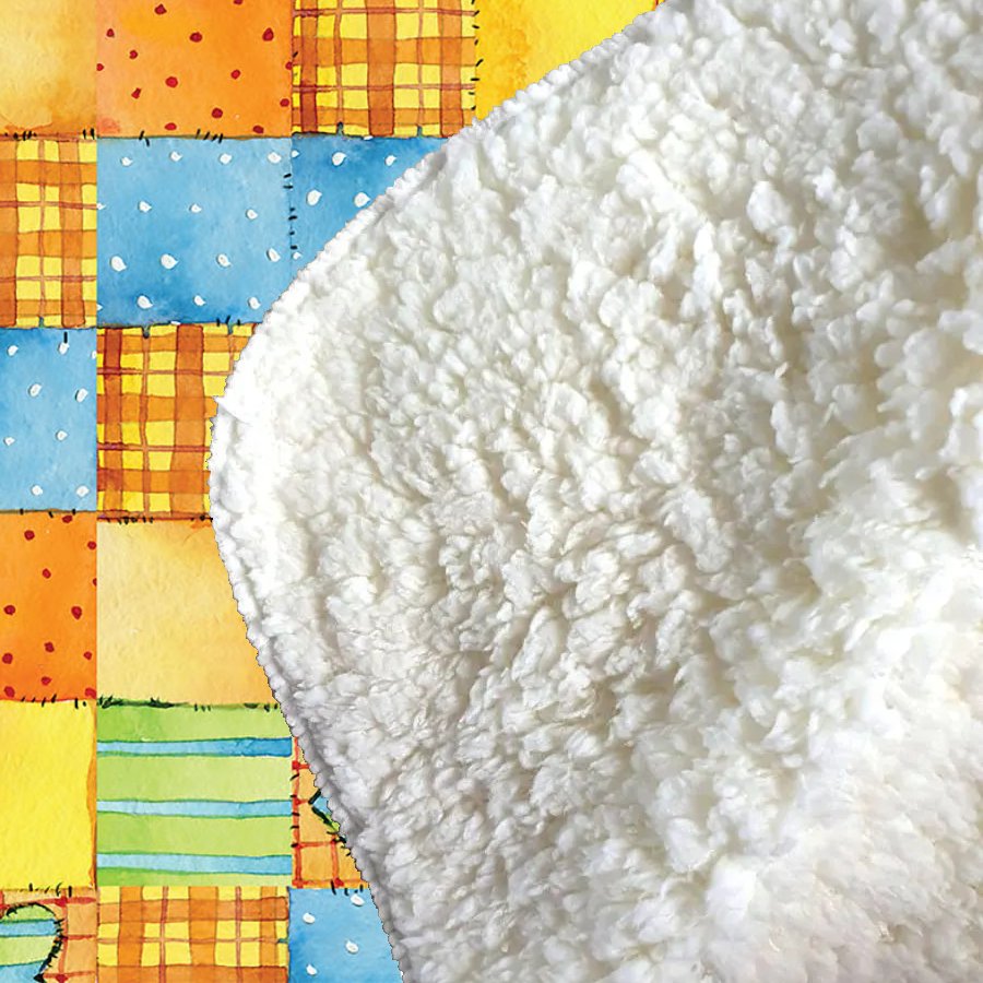 Baby Watercolour Blanket Pattern Sherpa Blanket