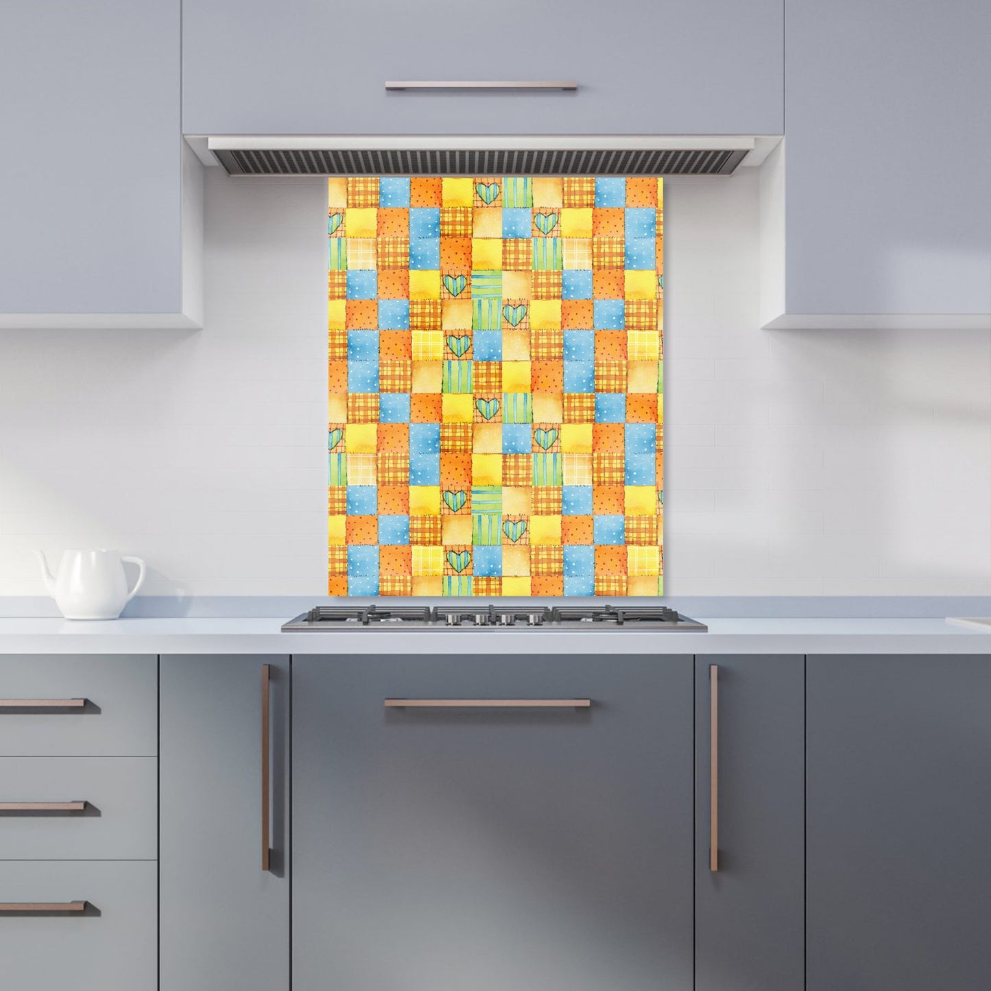 Baby Watercolour Blanket Pattern Kitchen Splashback