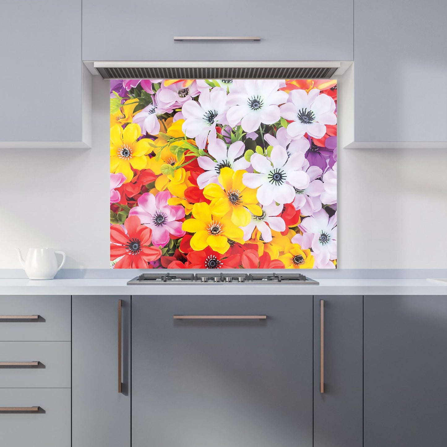 Spring Flowers Kitchen Splashback