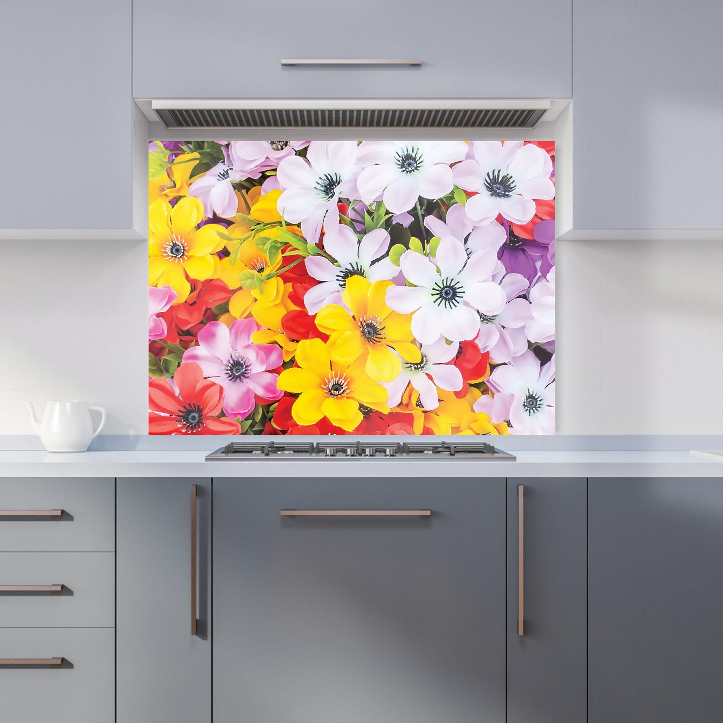 Spring Flowers Kitchen Splashback