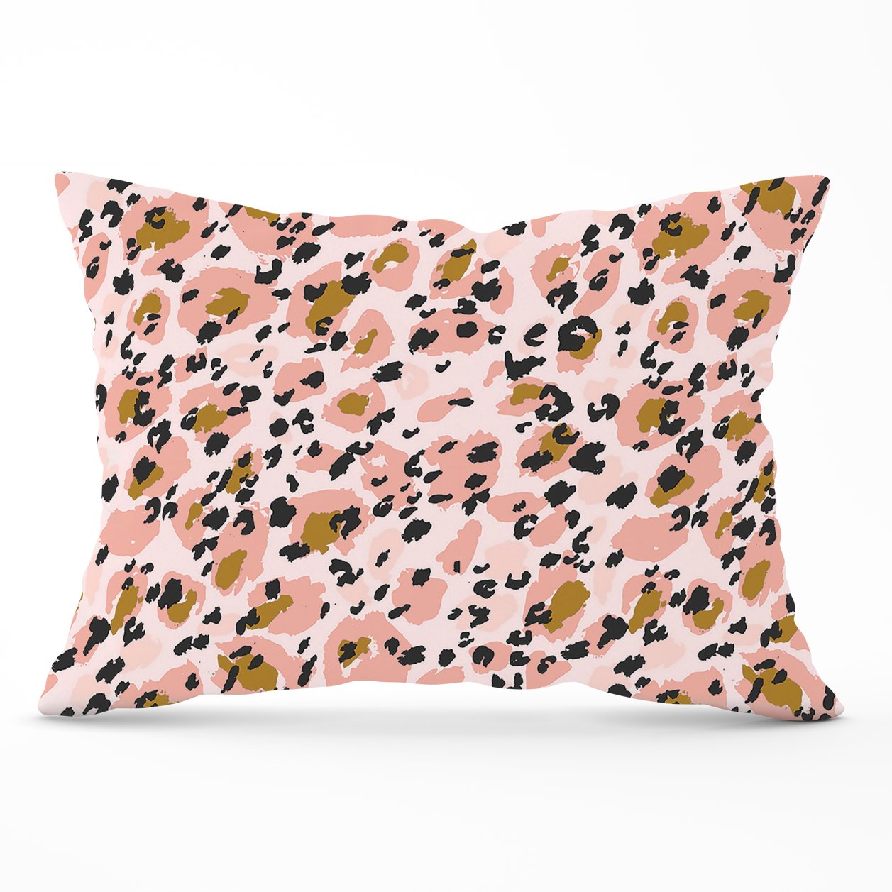 Hand Drawn Pink Leopard Print Cushions