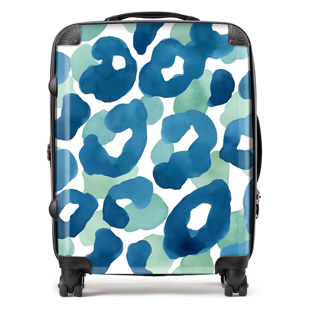 Watercolour Leopard Print Suitcase