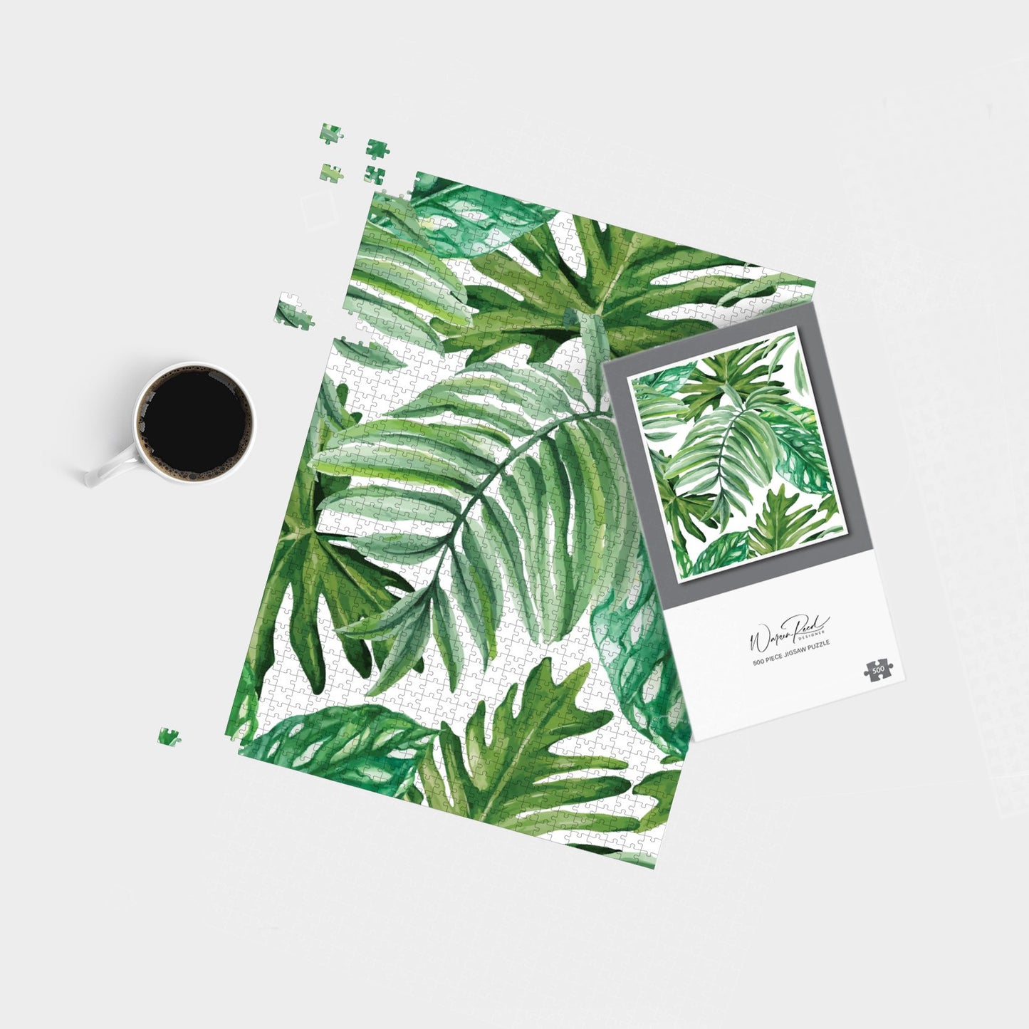 Exotic Rainforest Leaves Jigsaw Puzzle
