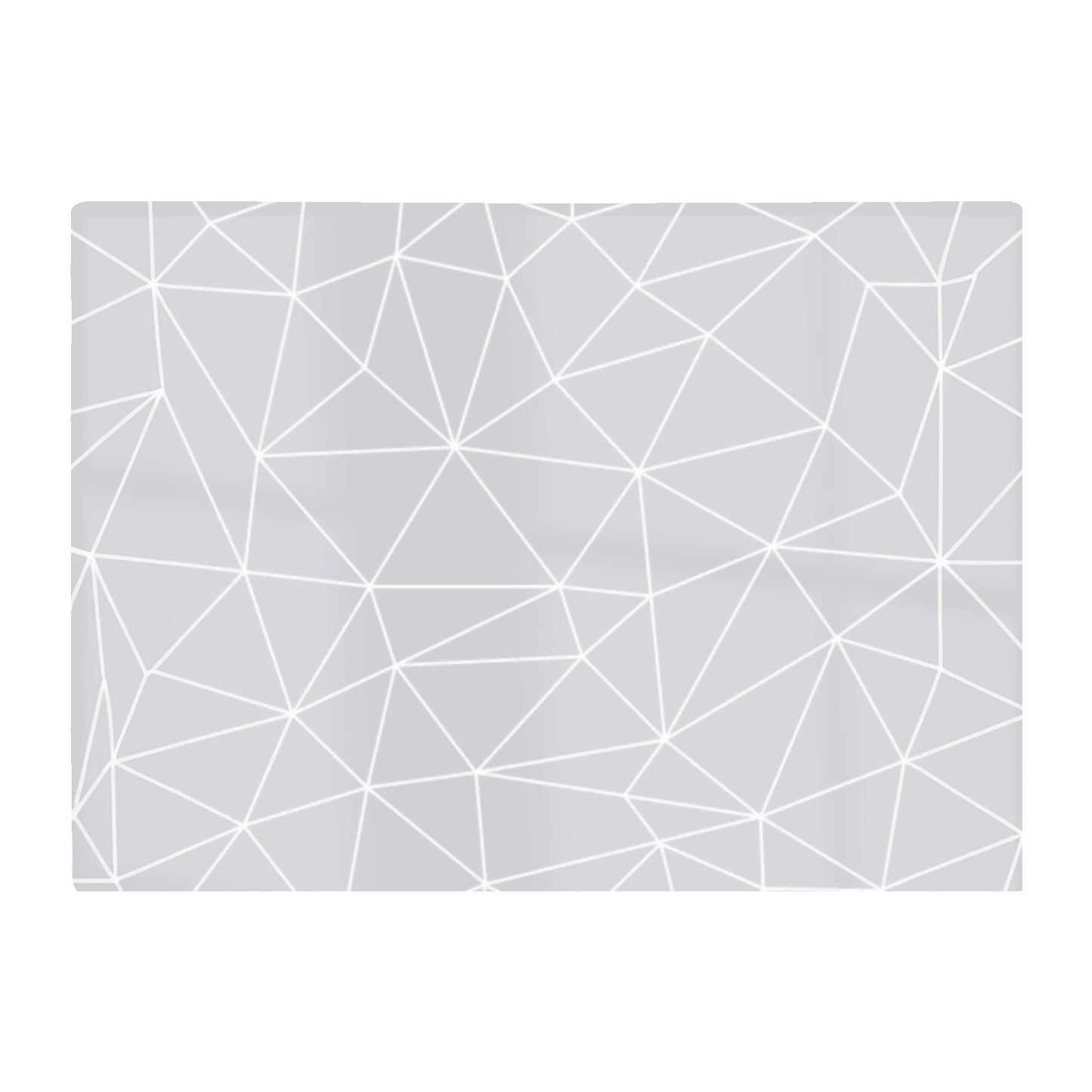 Geometric Triangle Pattern Glass Chopping Board