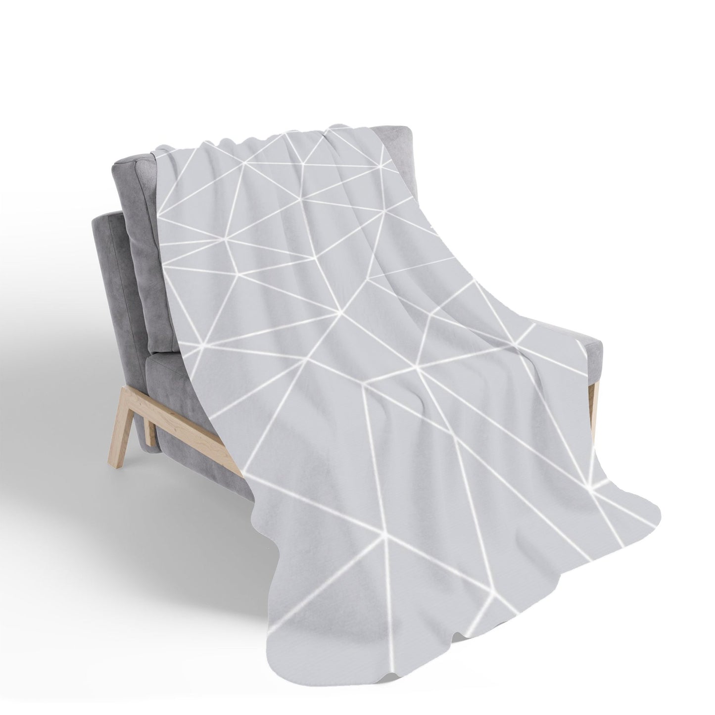 Geometric Triangle Pattern Sherpa Blanket