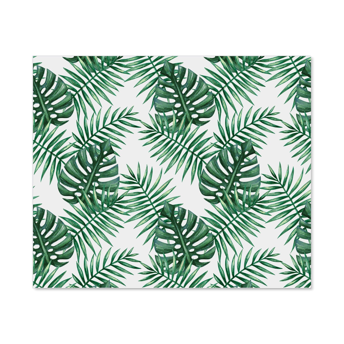 Watercolour Tropical Leaves Kitchen Splashback