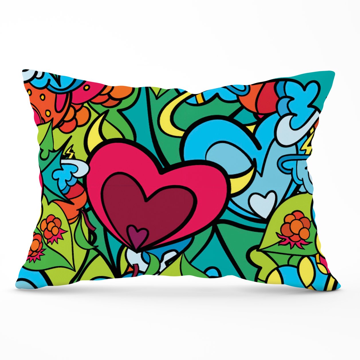 Hippie Psychedelic Pattern Cushions