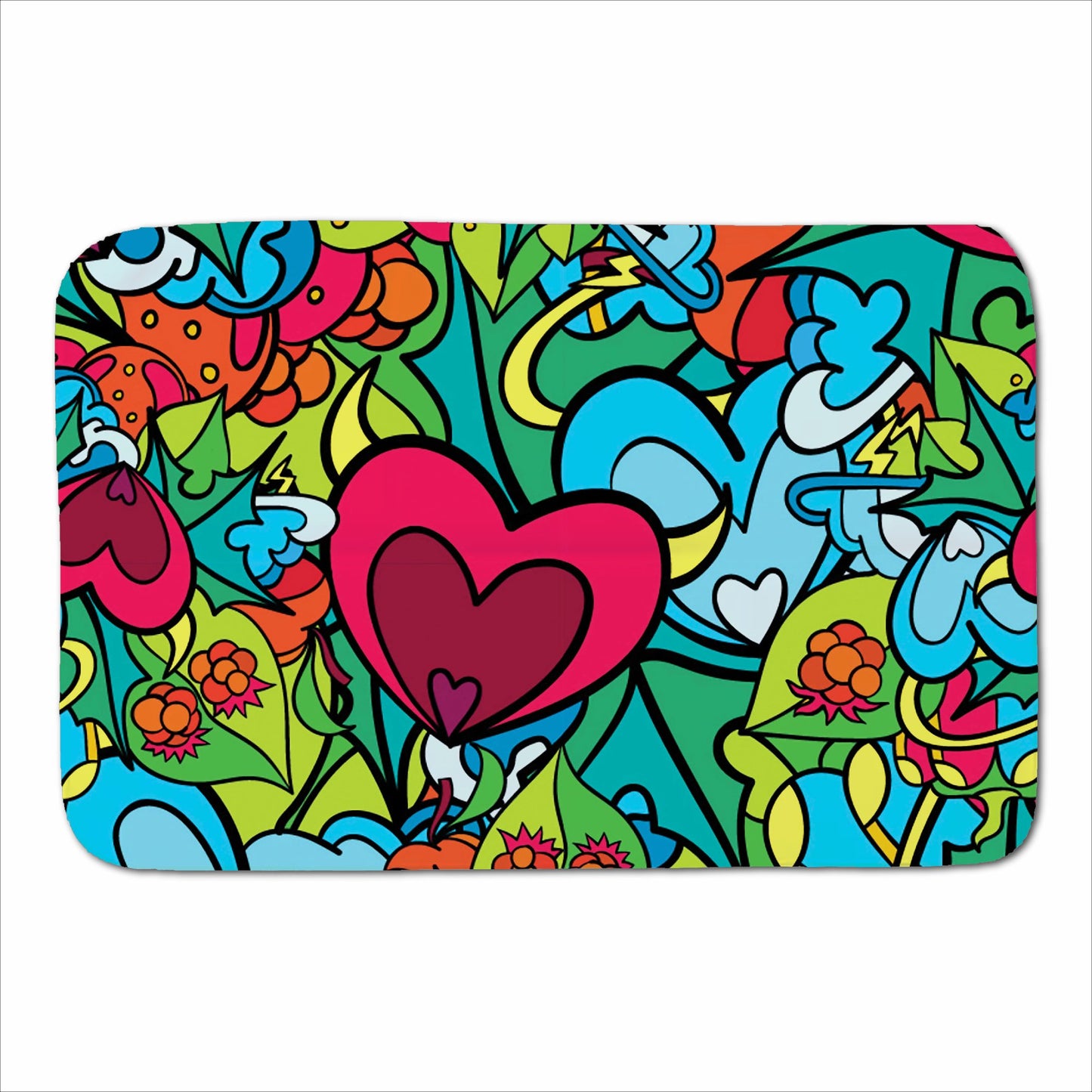 Hippie Psychedelic Pattern Sherpa Blanket