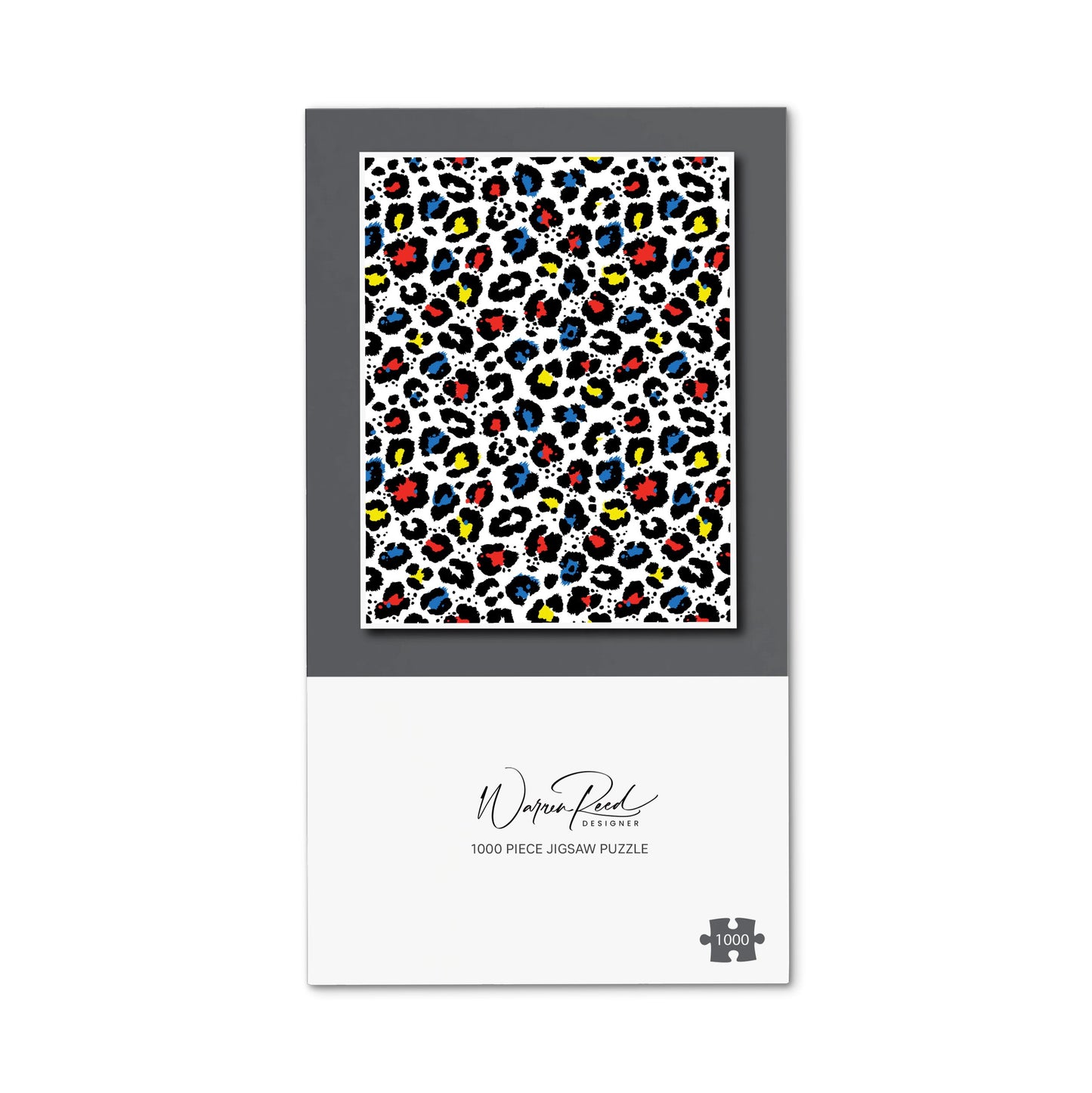 Coloured Leopard Print Jigsaw Puzzle