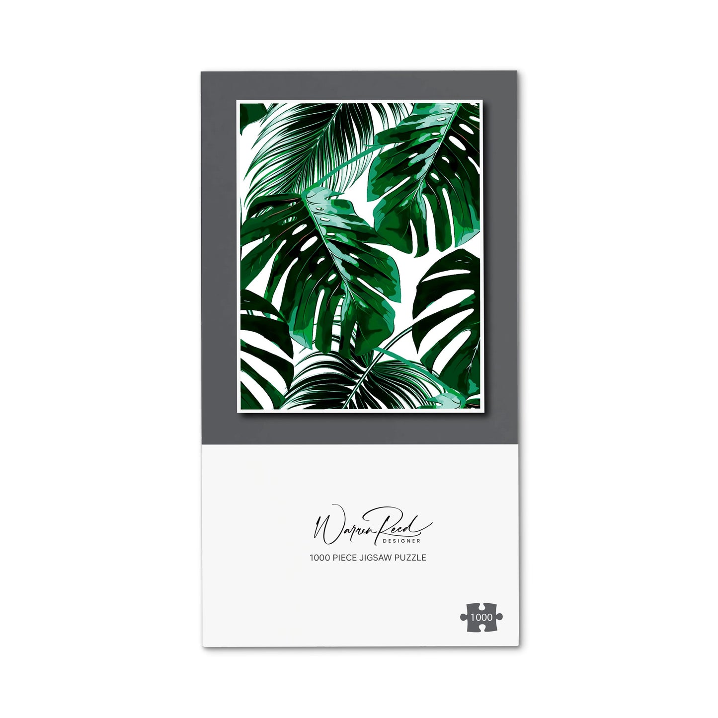Tropical Jungle Leaf Pattern Jigsaw Puzzle