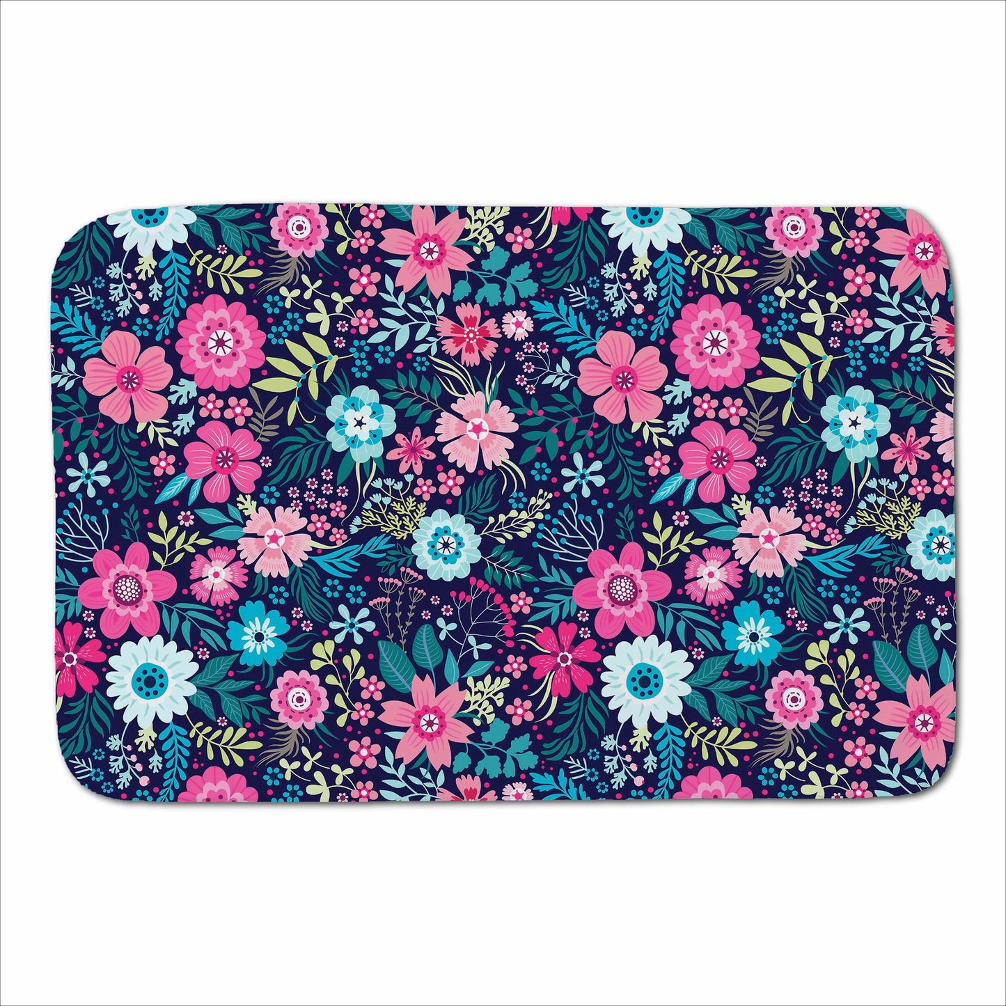 Cute Colourful Flower Pattern Sherpa Blanket