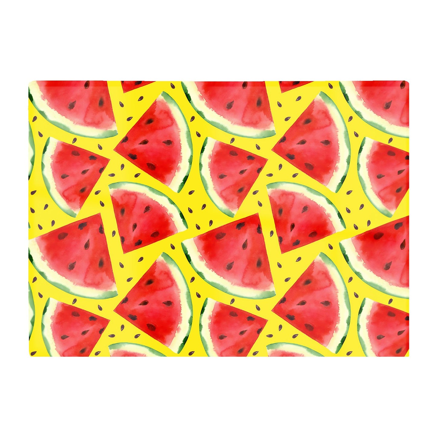 Watermelon Pattern Glass Chopping Board