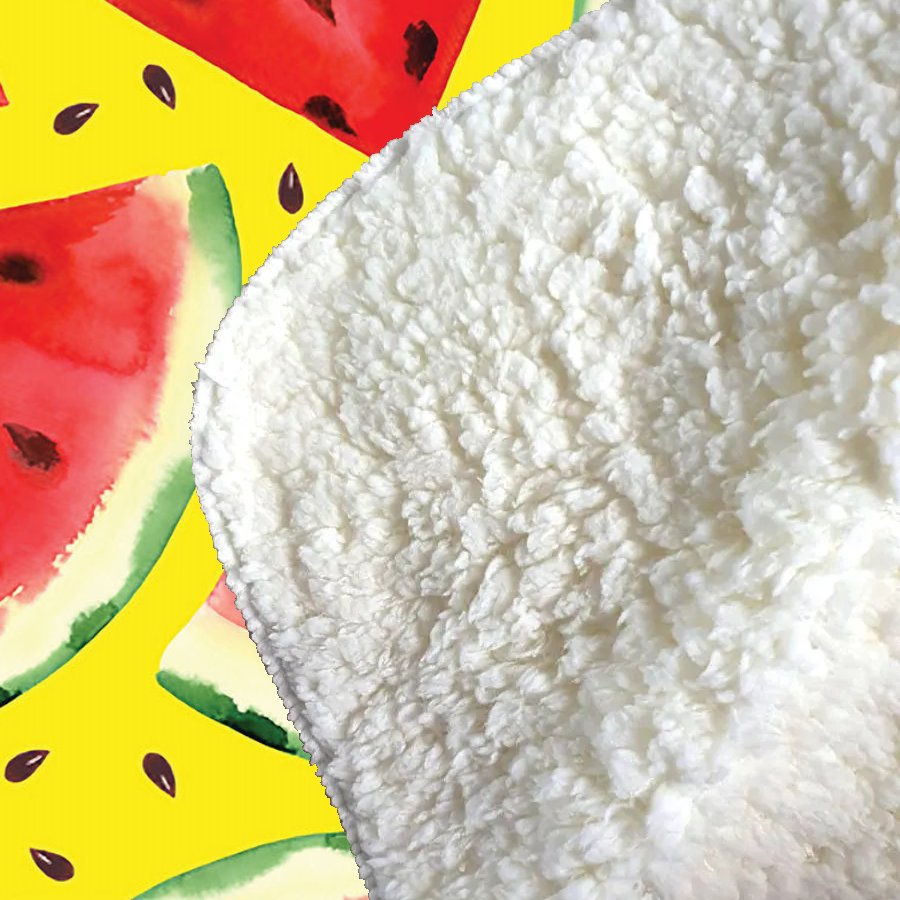 Watermelon Pattern Sherpa Blanket