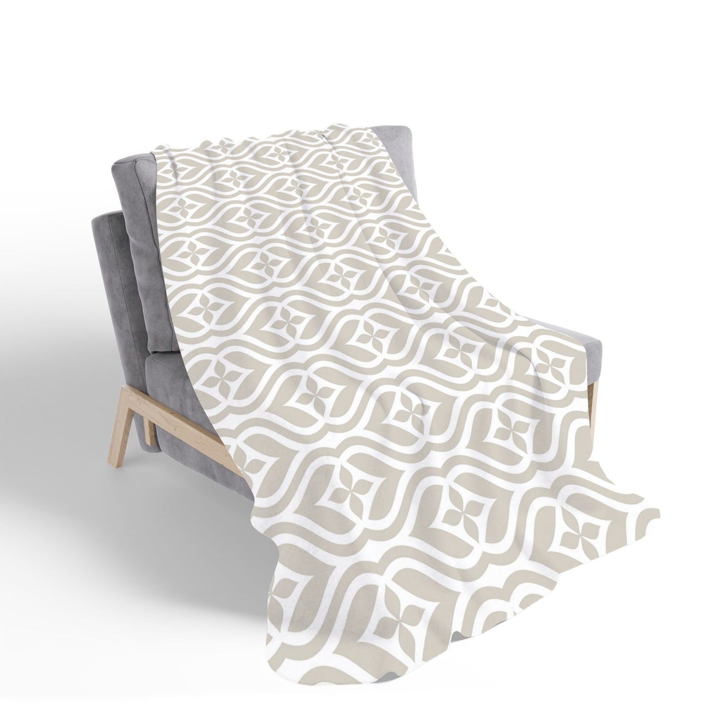 Abstract Ornament Pattern Sherpa Blanket