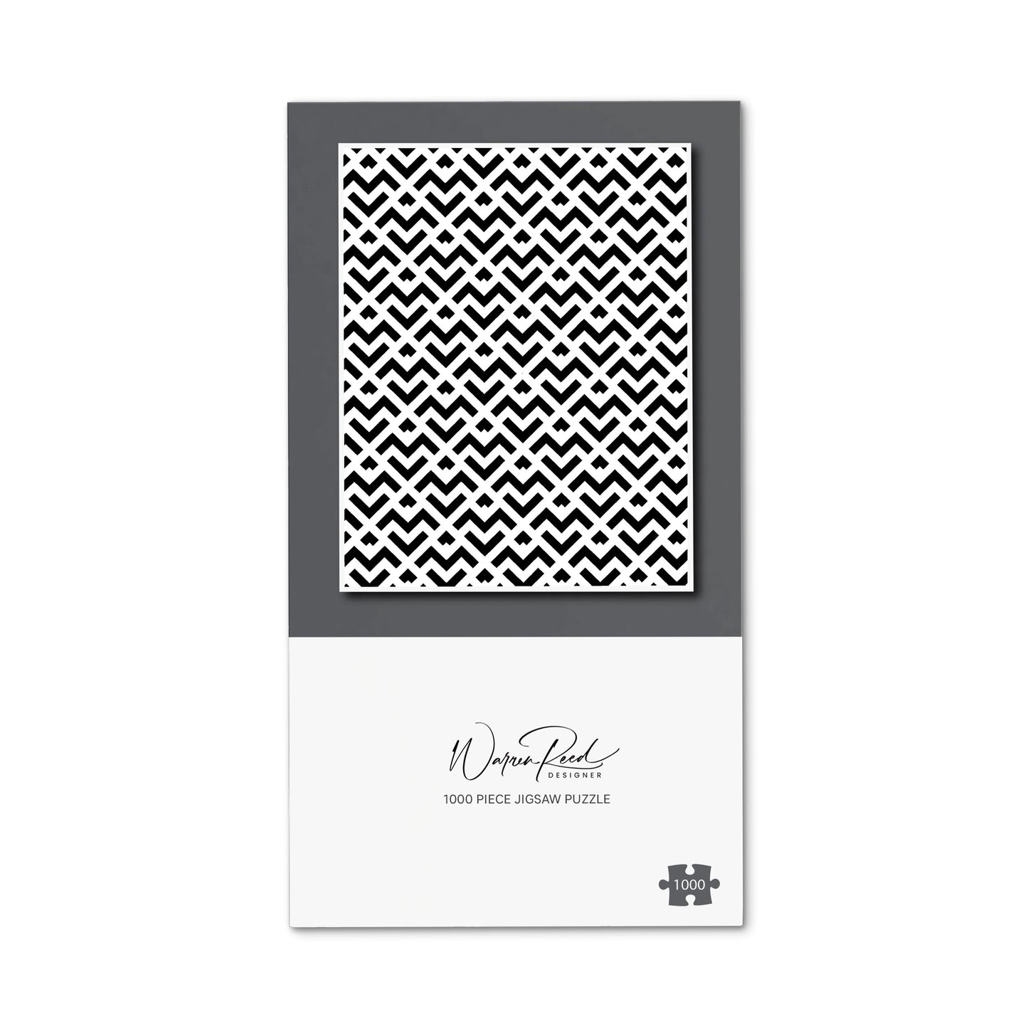 Black And White Abstract Pattern Jigsaw Puzzle