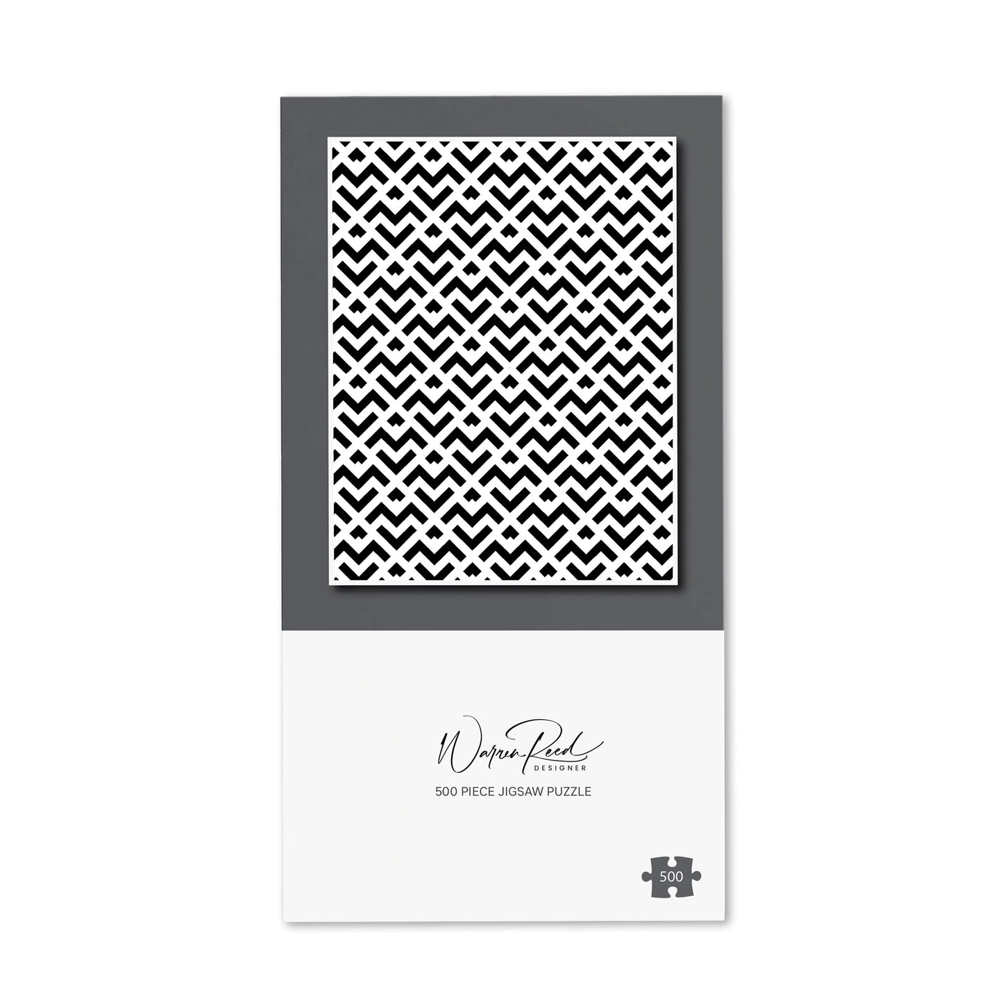 Black And White Abstract Pattern Jigsaw Puzzle
