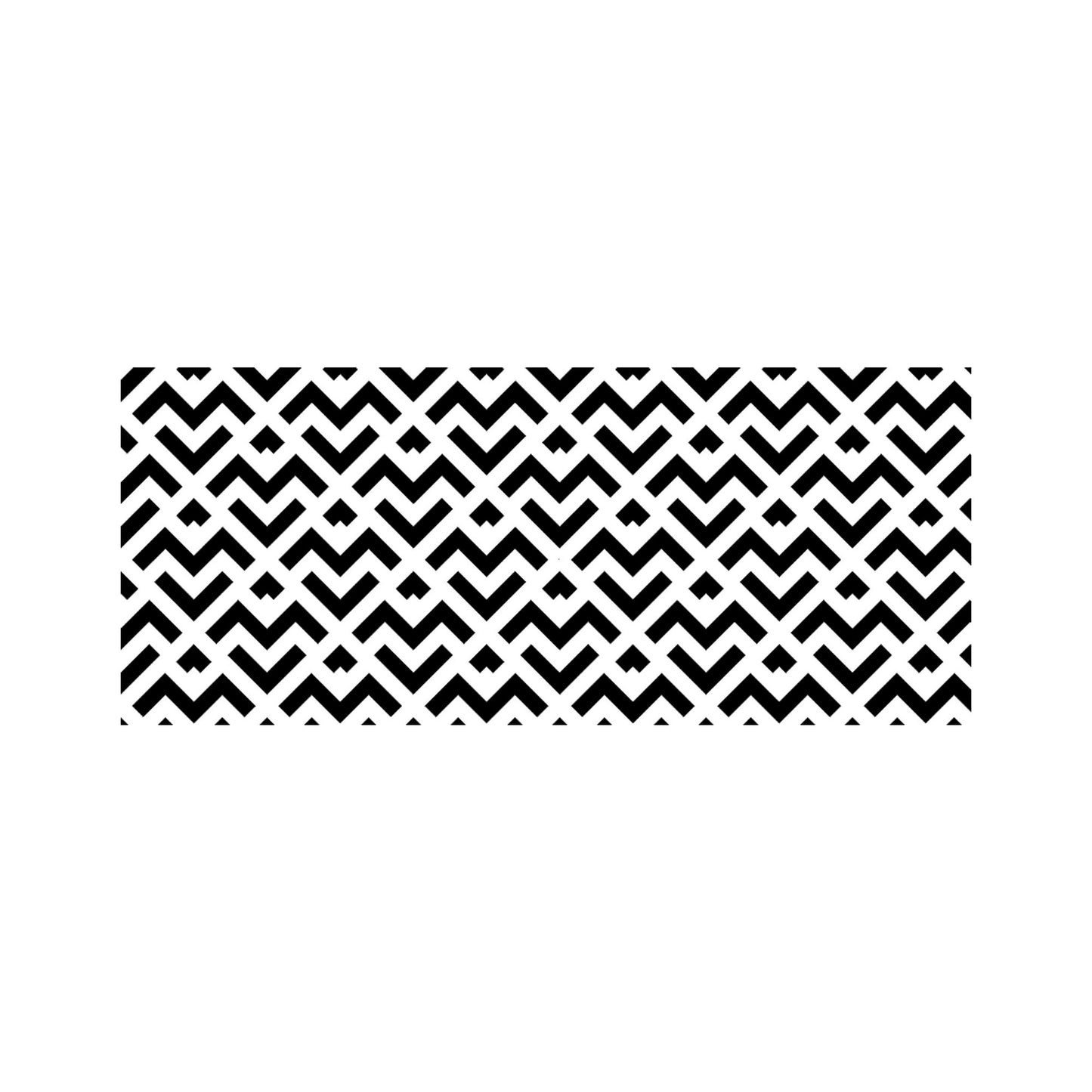 Black And White Abstract Pattern Glass Bathroom Splashback