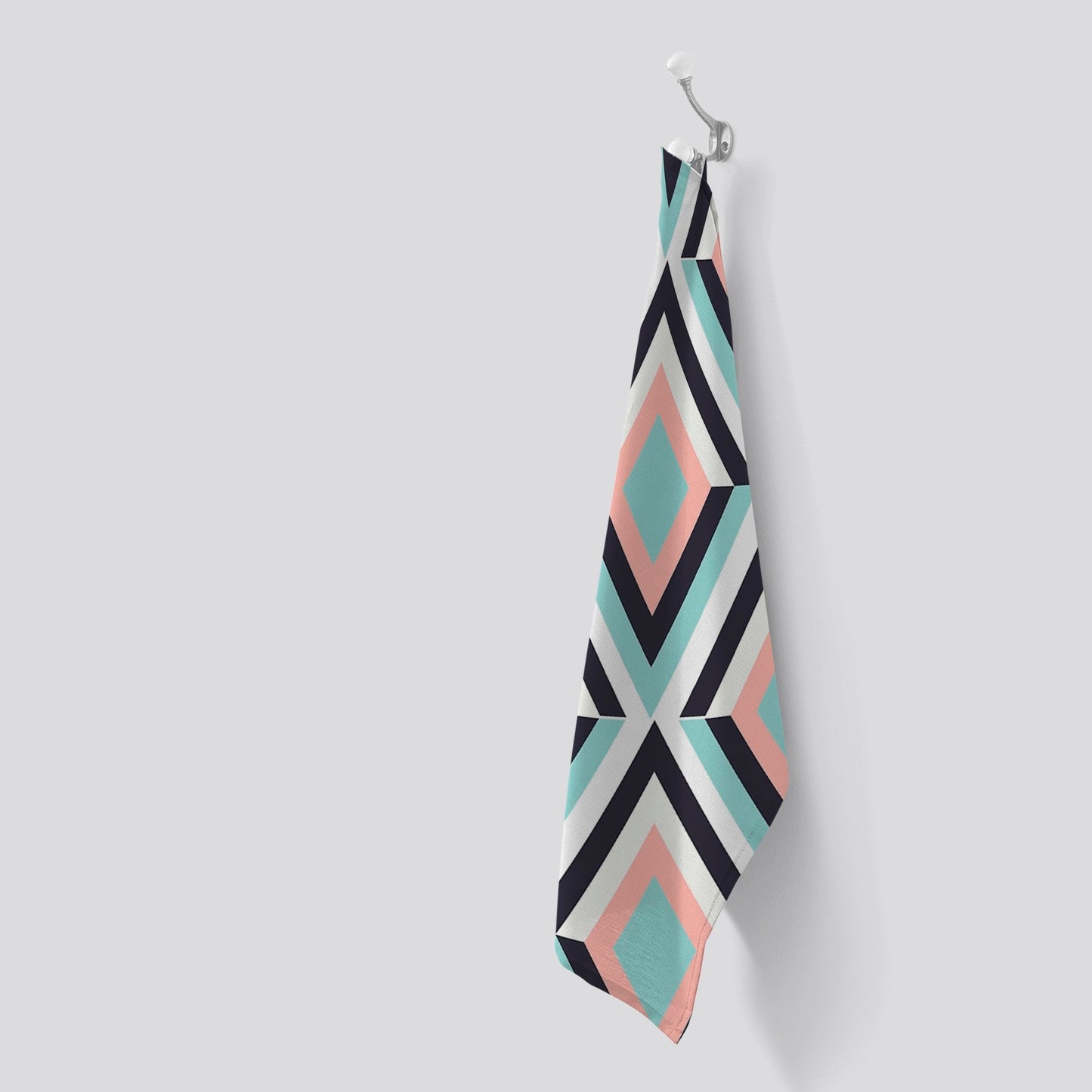 Zig Zag Abstract Pattern Tea Towel
