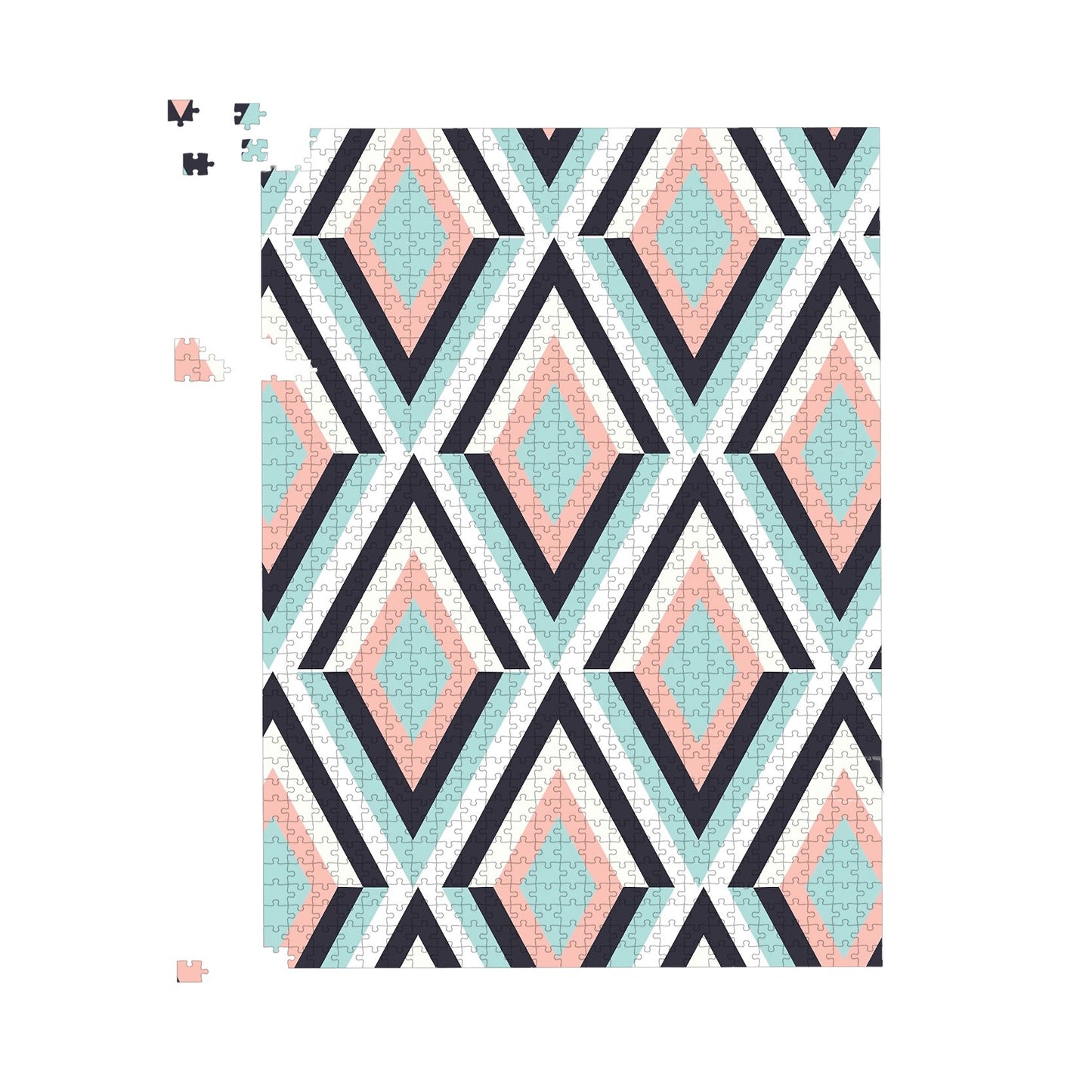 Zig Zag Abstract Pattern Jigsaw Puzzle