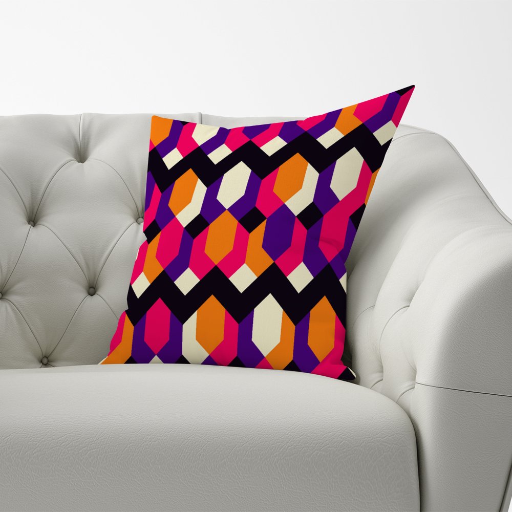 Coloured Abstract Pattern Cushions