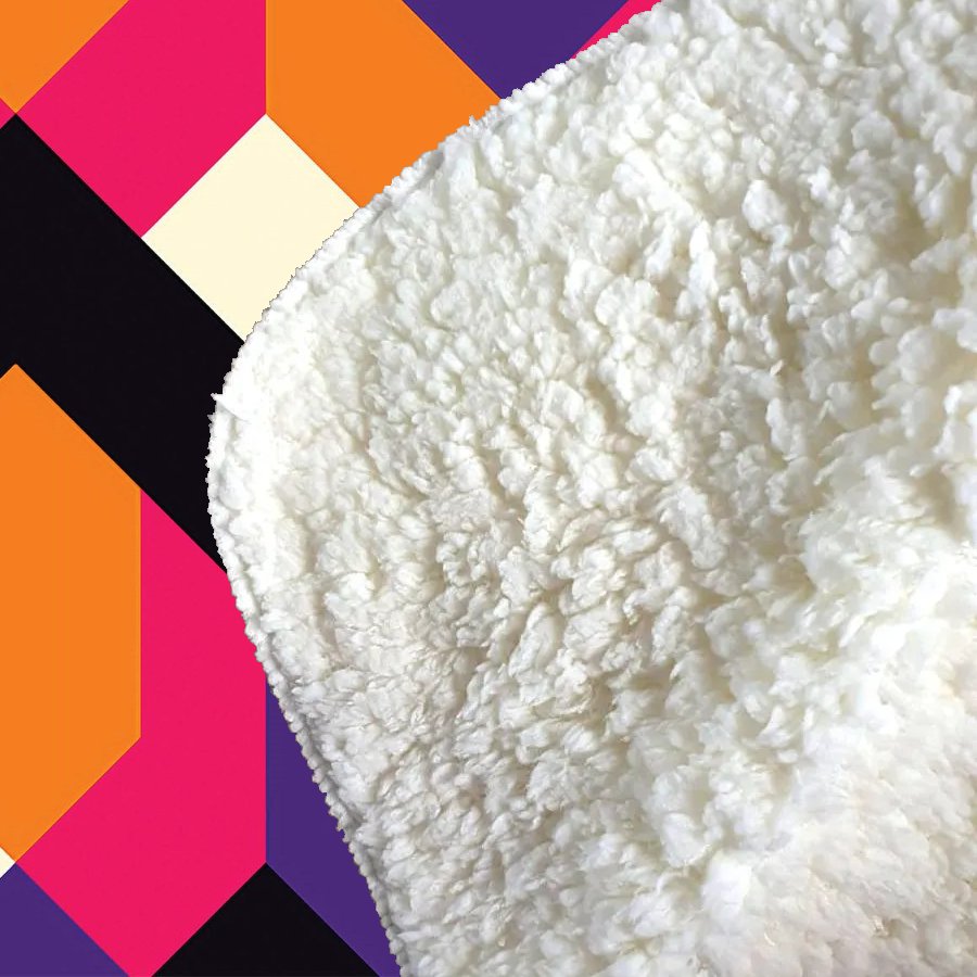 Coloured Abstract Pattern Sherpa Blanket