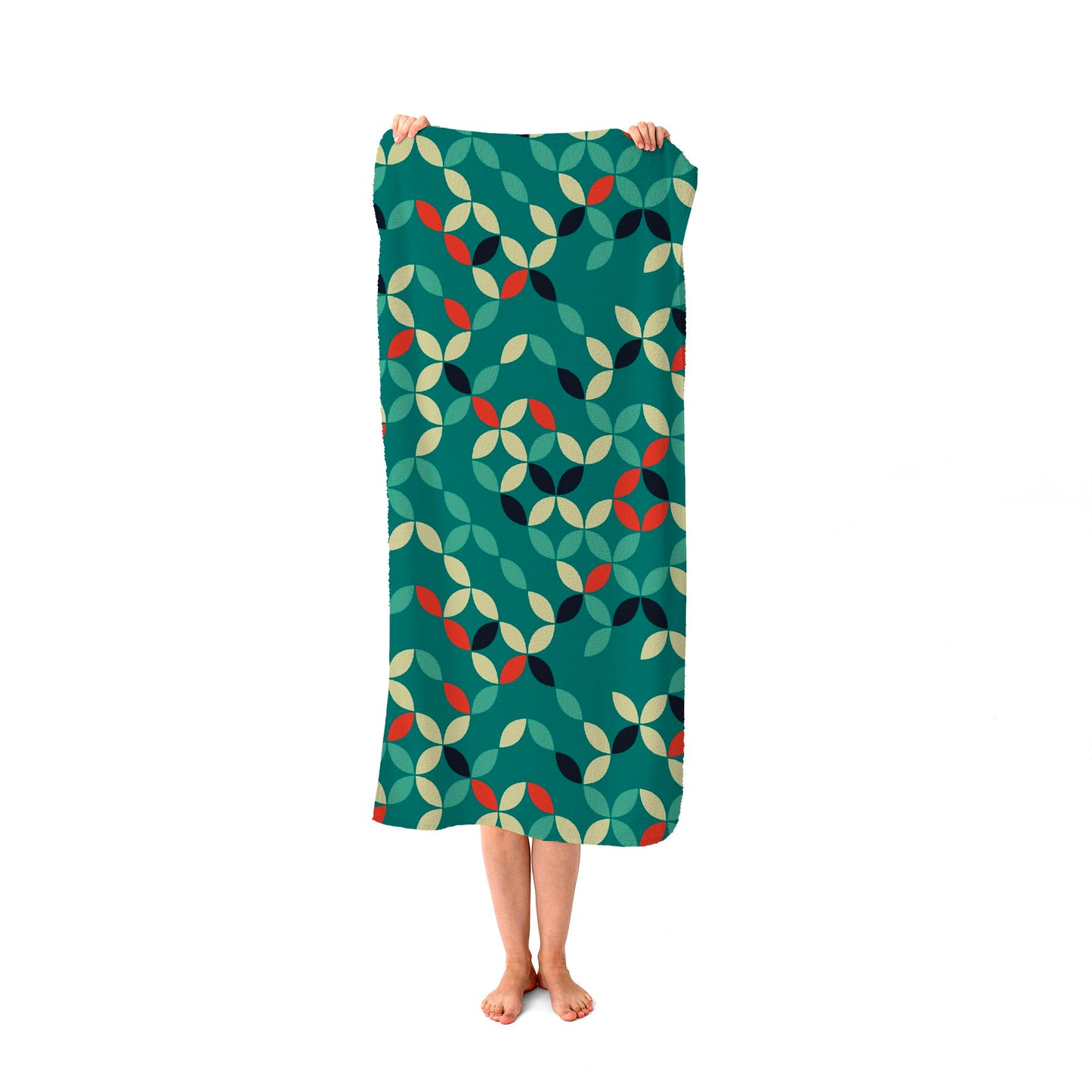 Geometric Pattern Design Beach Towel