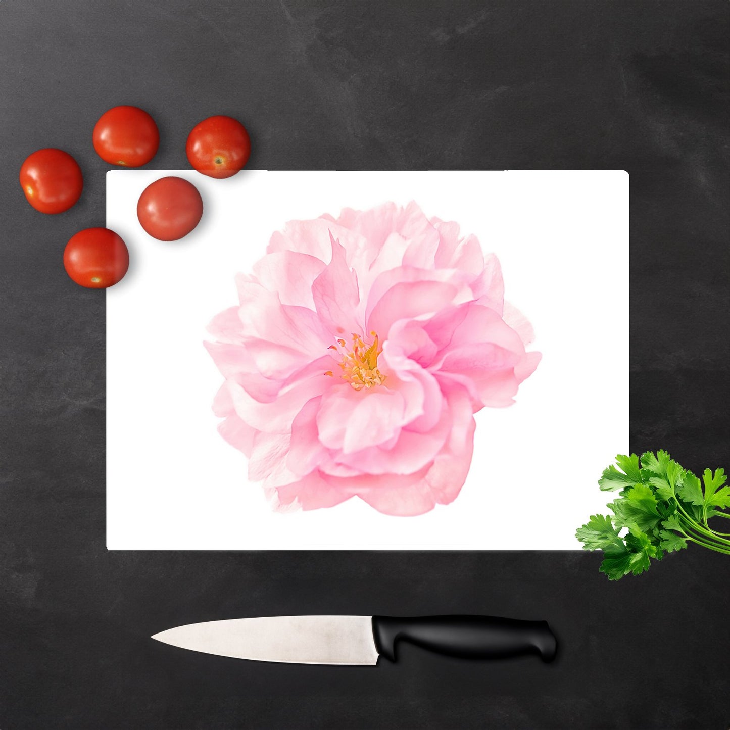 Single Cherry Blossom Glass Chopping Board