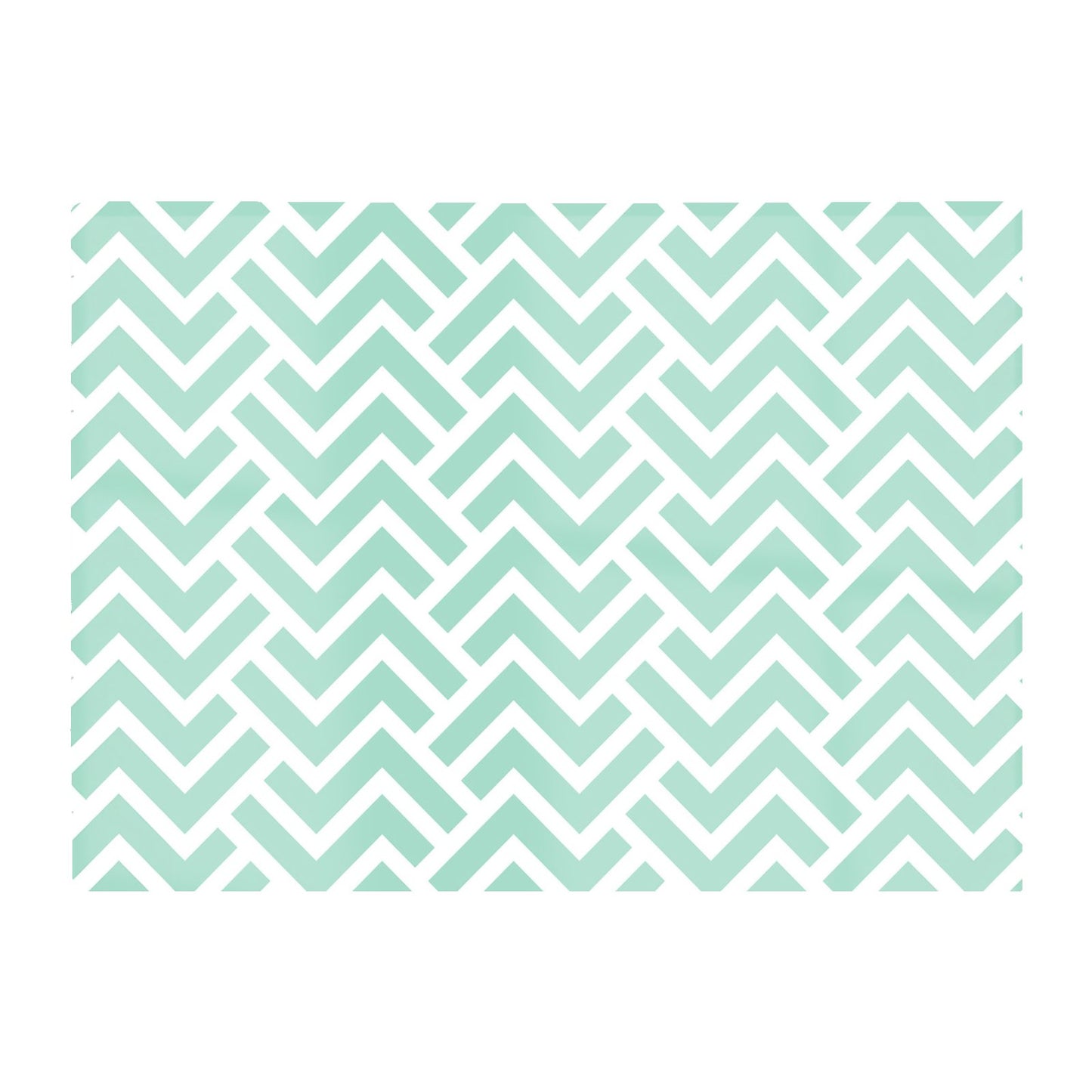 Green Geometric Pattern Glass Chopping Board