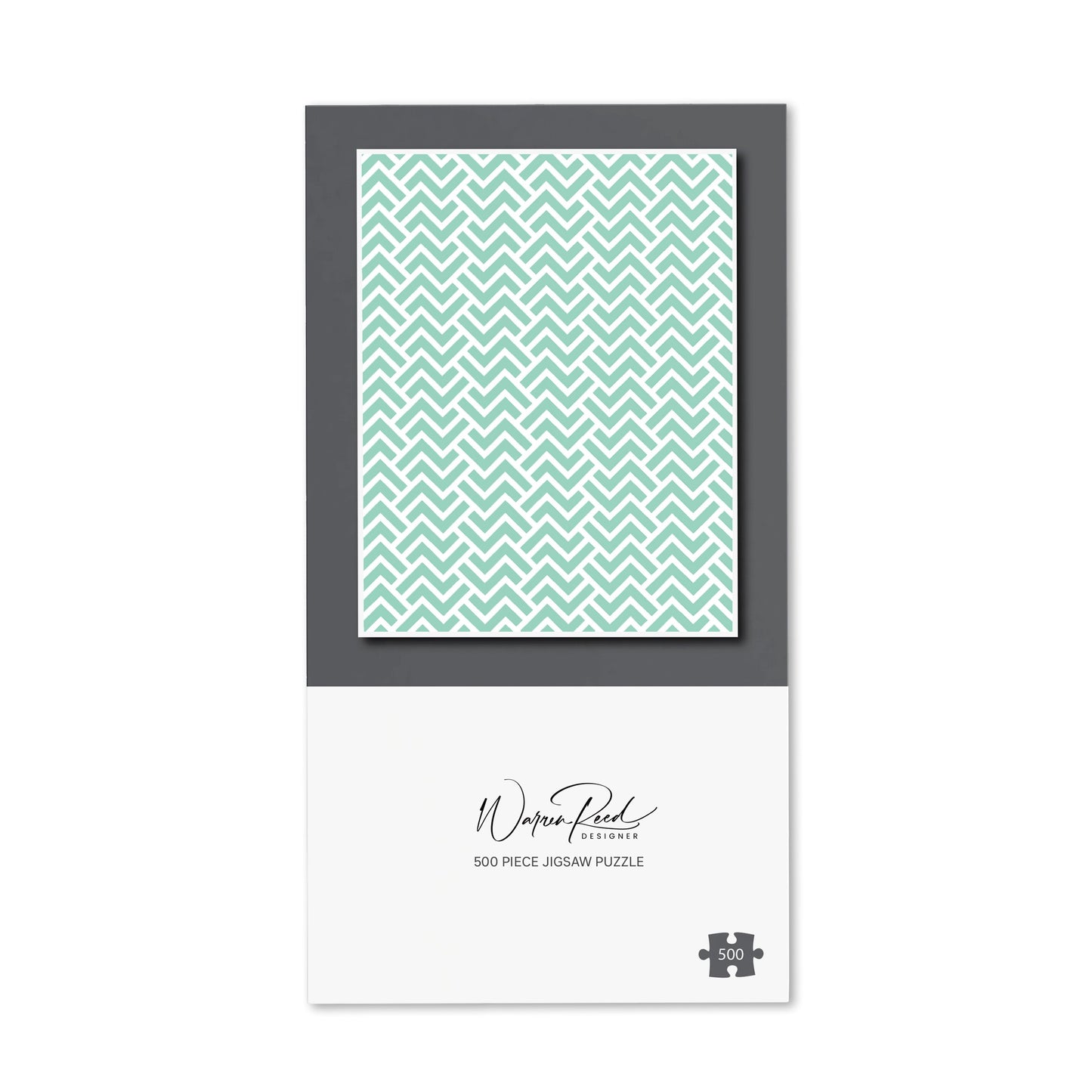 Green Geometric Pattern Jigsaw Puzzle