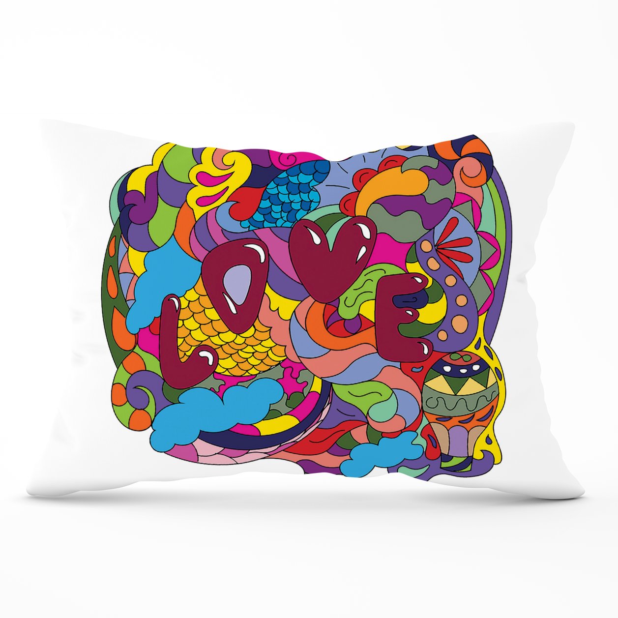 Motley Doodling Love Cushions
