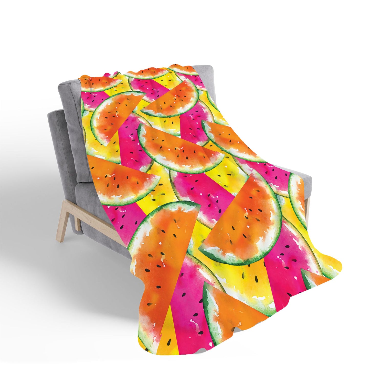 Watermelon Design Sherpa Blanket