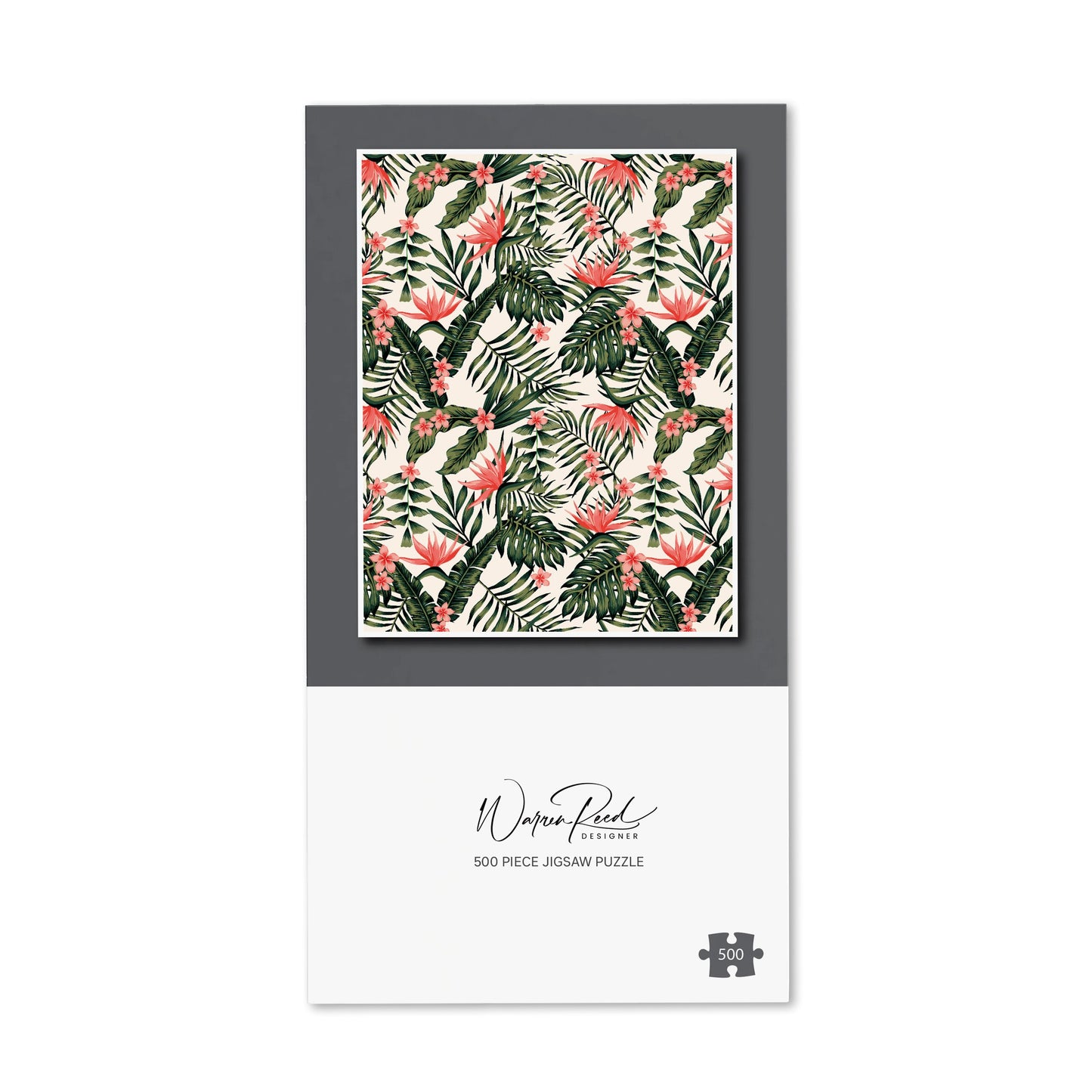 Dark Tropical Green Leaves Jigsaw Puzzle