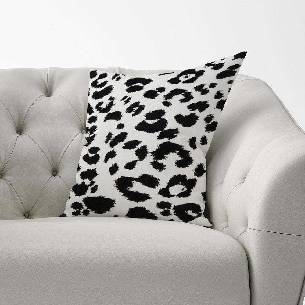 Black Leopard Print Cushions
